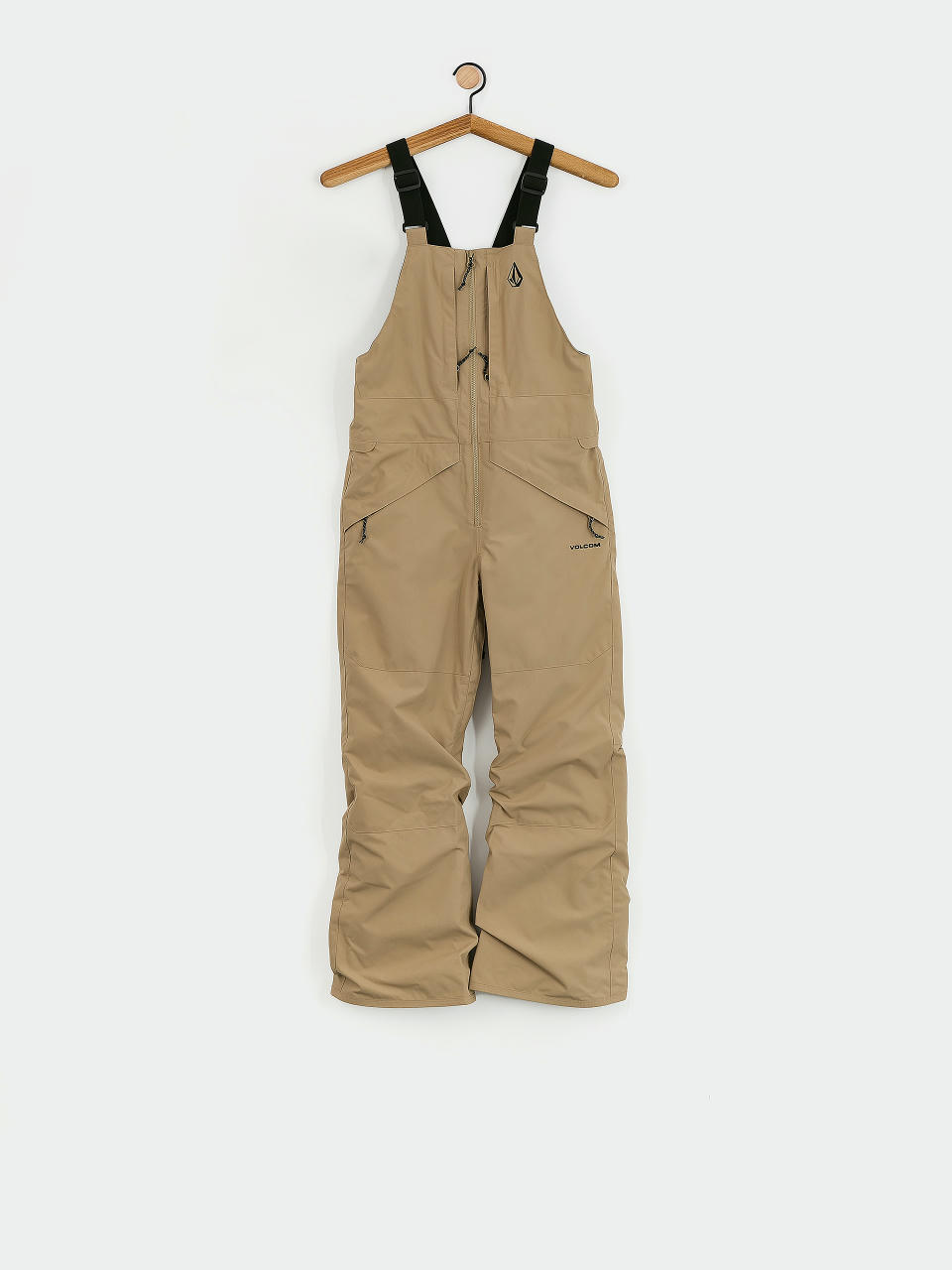 Snowboardové kalhoty Volcom Barkley Ins Bib Overall JR (dark khaki)