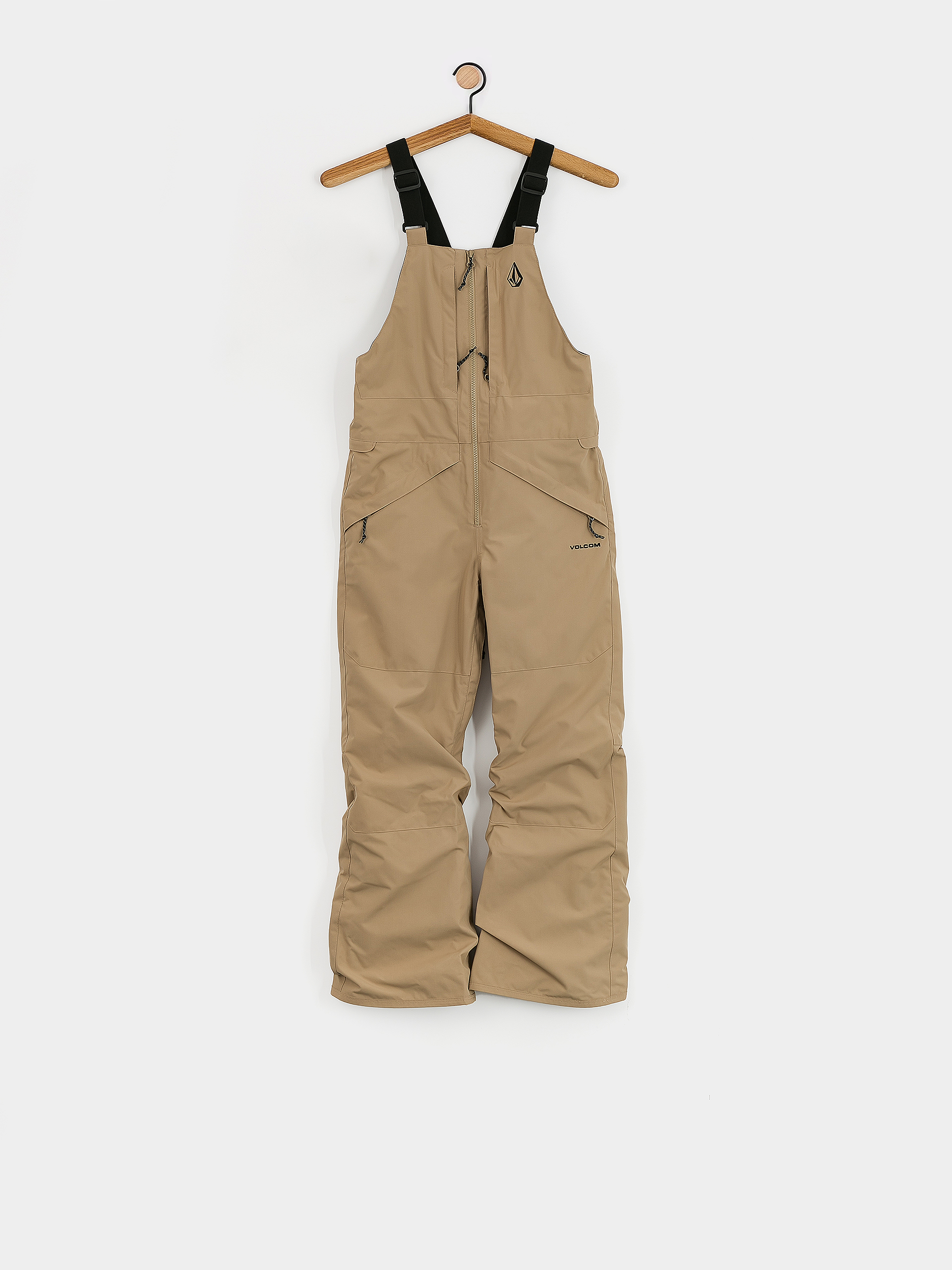 Snowboardovu00e9 kalhoty Volcom Barkley Ins Bib Overall JR (dark khaki)