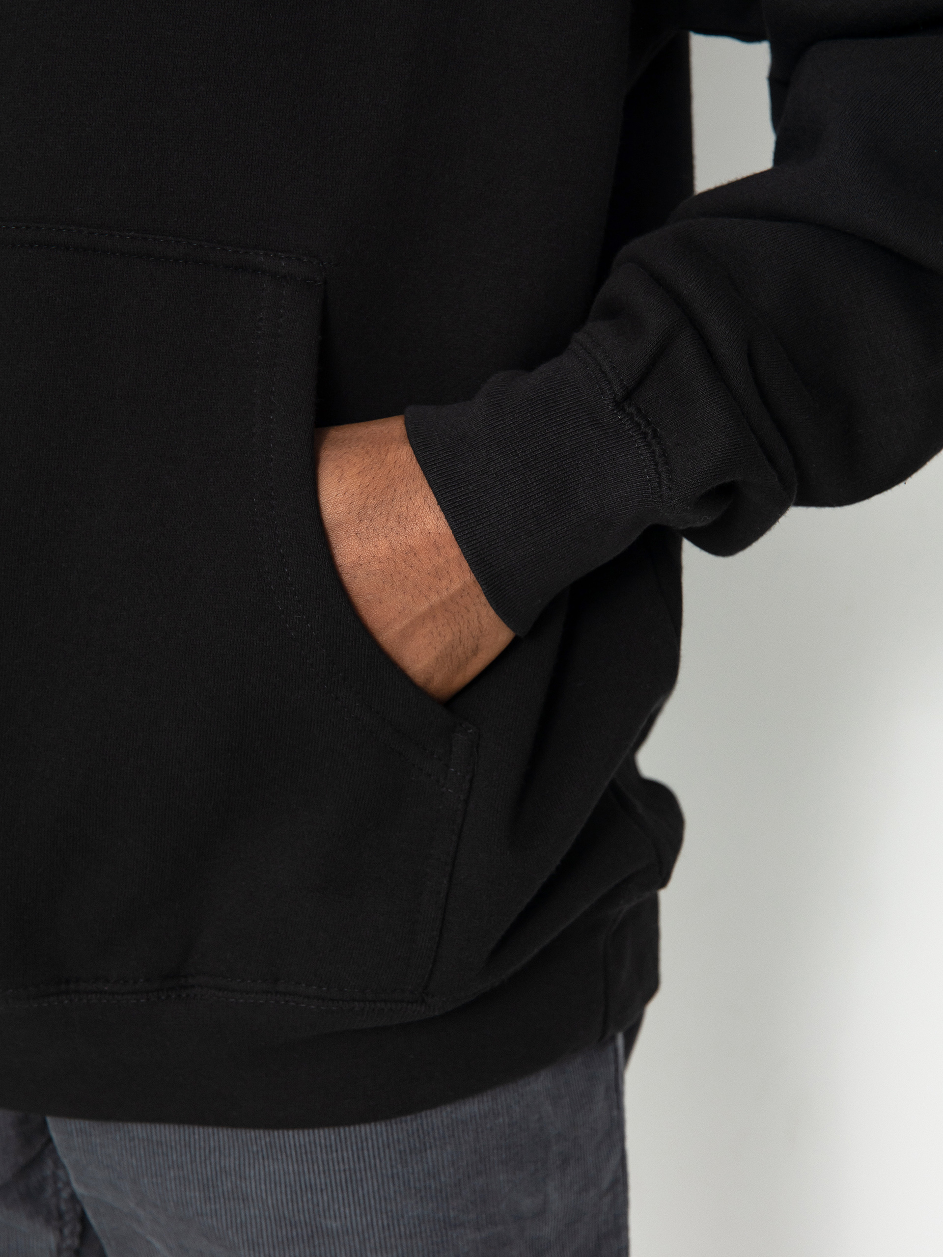 Mikina s kapucí Santa Cruz X Thrasher Screaming Logo HD (black)