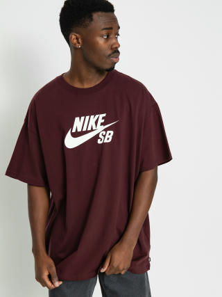 Tričko Nike SB Logo HBR (burgundy crush/white)