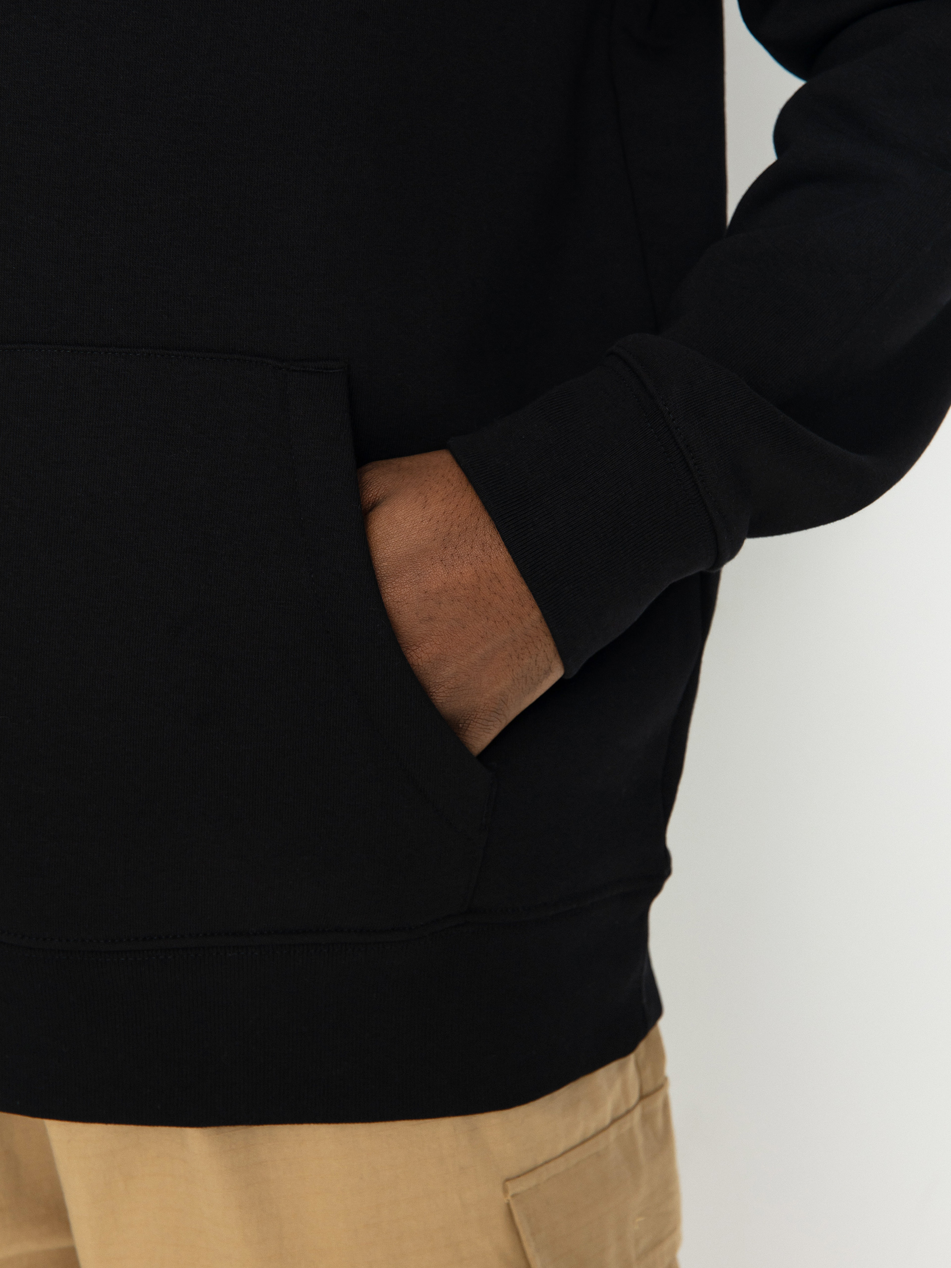 Mikina s kapucí Poetic Collective Flower HD (black)