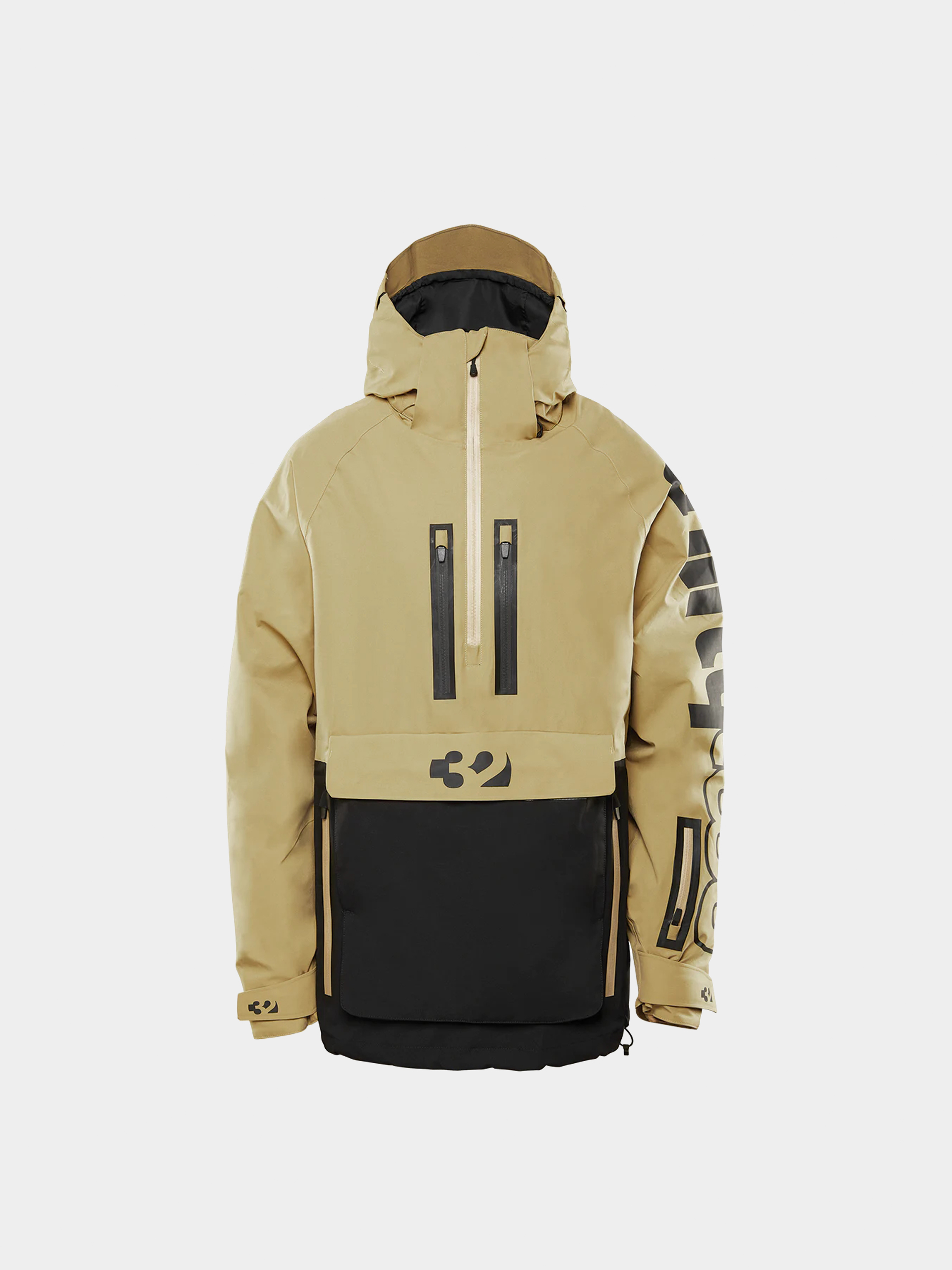 Snowboardová bunda ThirtyTwo Light Anorak (black/tan)