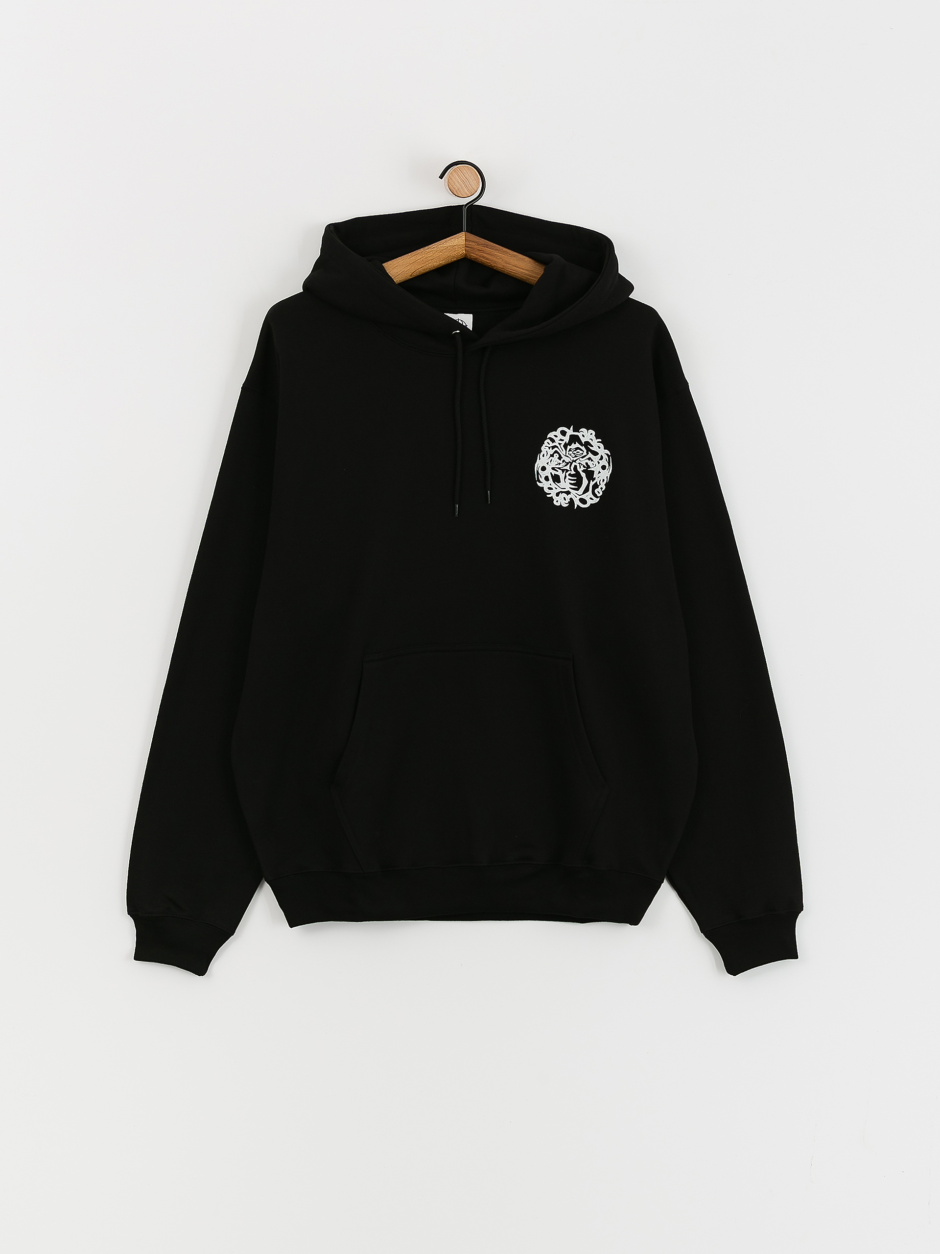 Mikina s kapucí Polar Skate Hijack Dave HD (black)