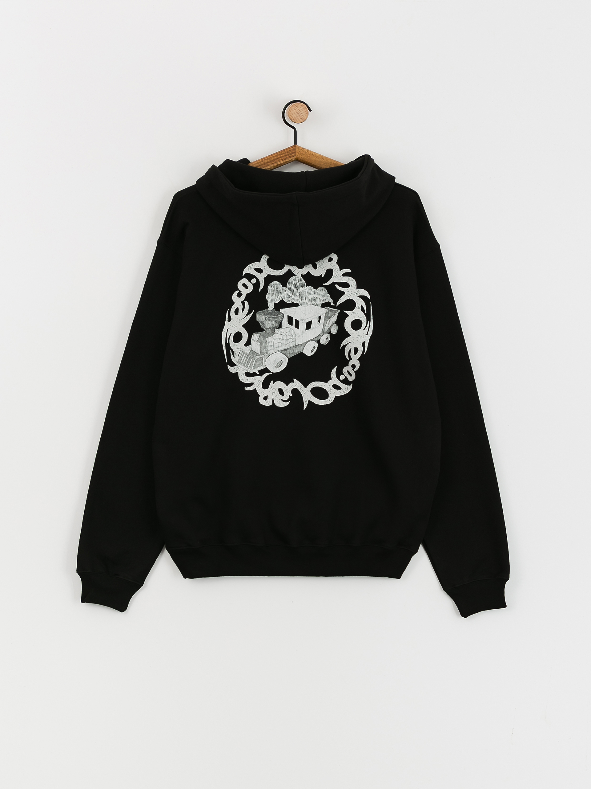 Mikina s kapucí Polar Skate Hijack Dave HD (black)