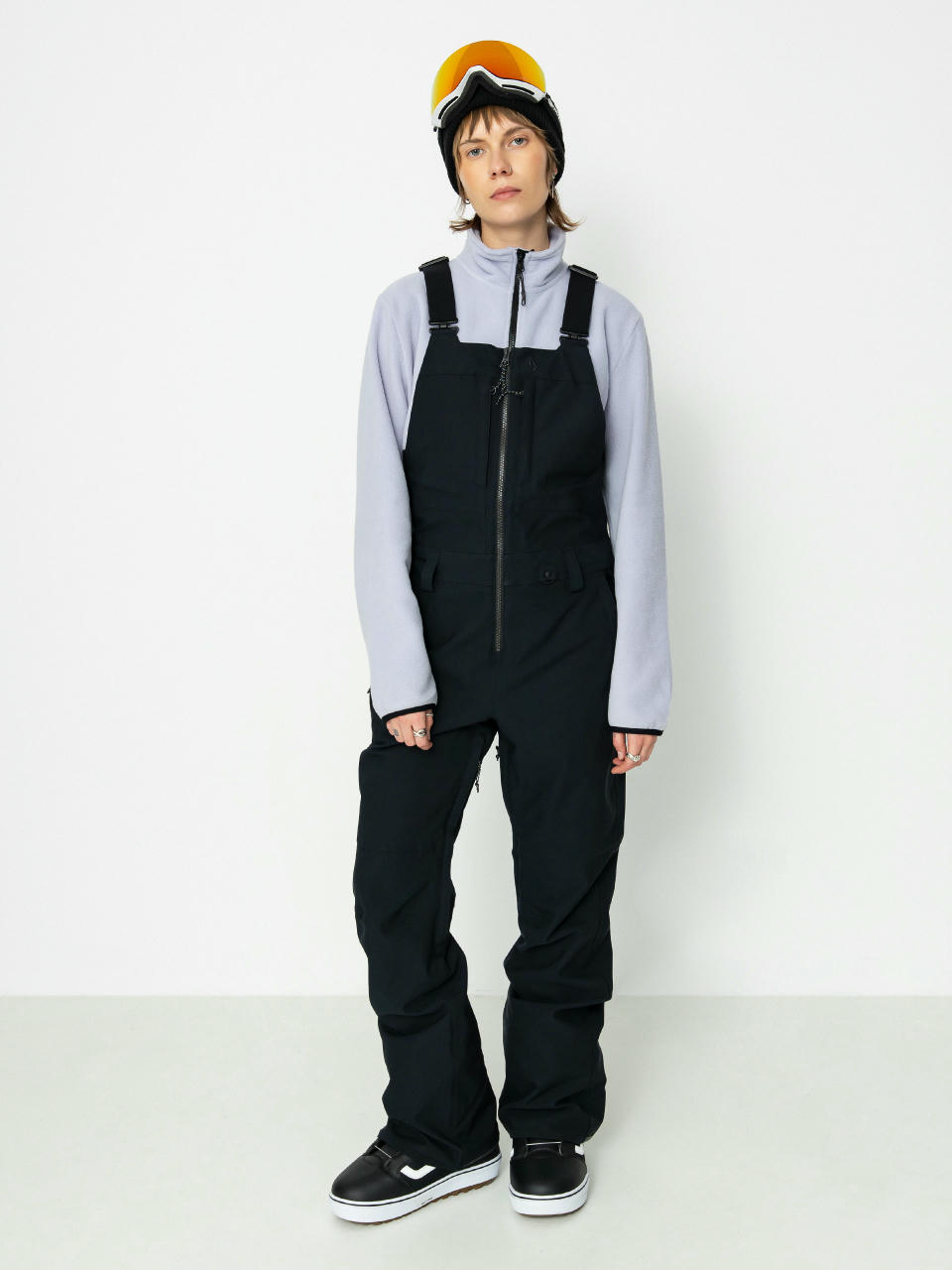 Dámské Snowboardové kalhoty Volcom Swift Bib Overall (black)