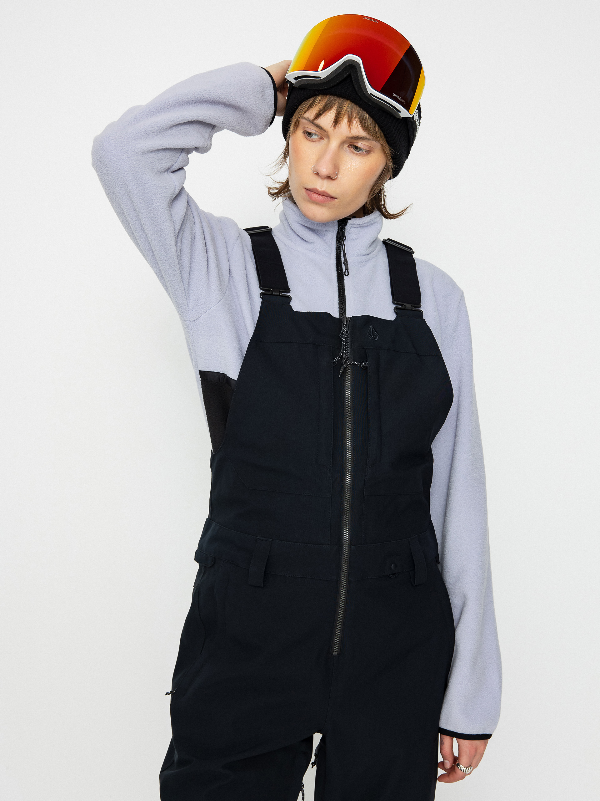 Dámské Snowboardové kalhoty Volcom Swift Bib Overall (black)