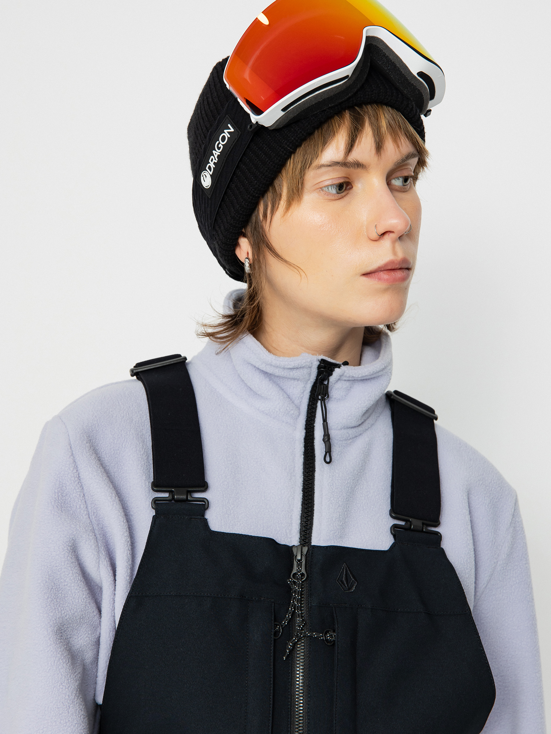 Dámské Snowboardové kalhoty Volcom Swift Bib Overall (black)
