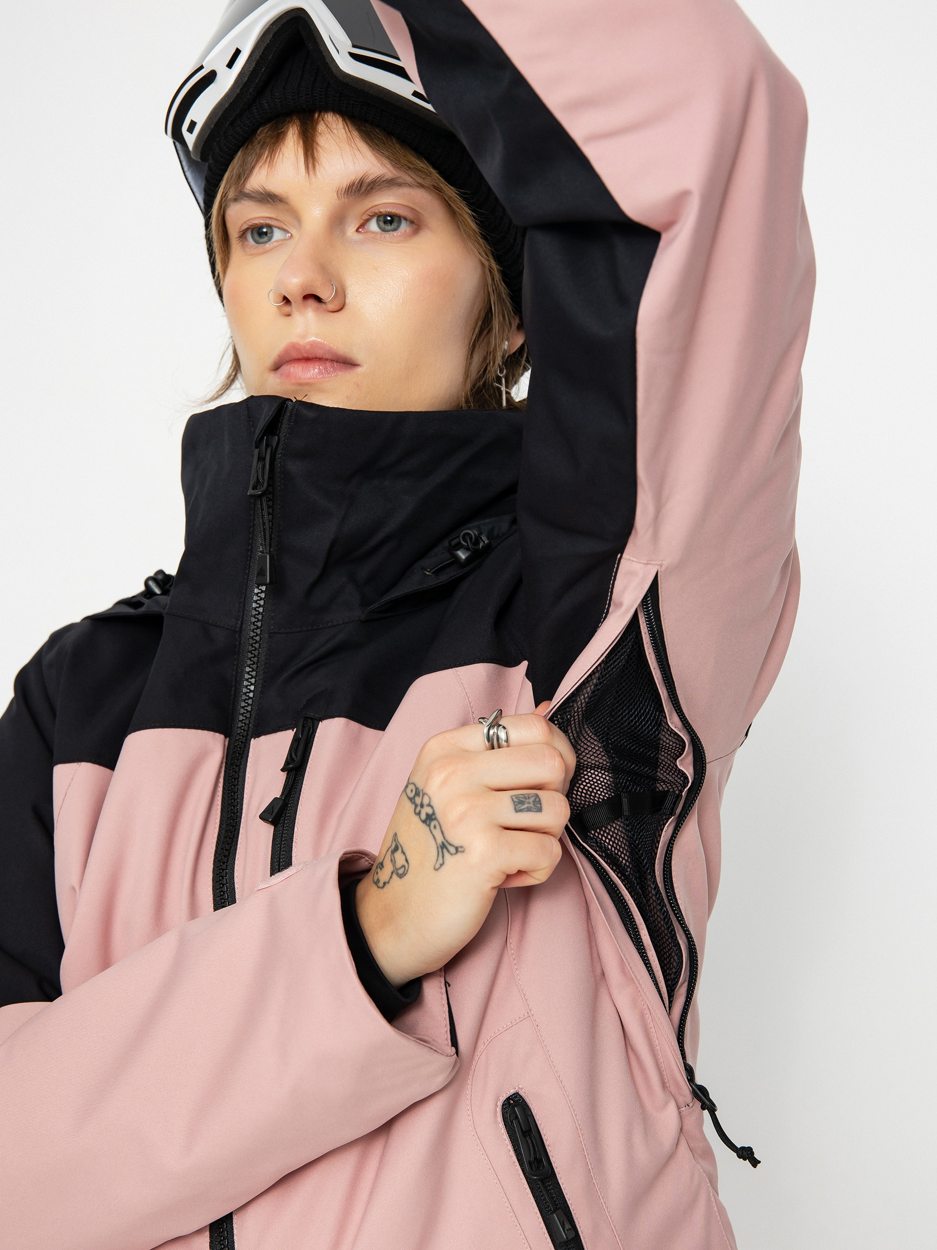 Dámská Snowboardová bunda Burton Lelah (true black/powder blush)