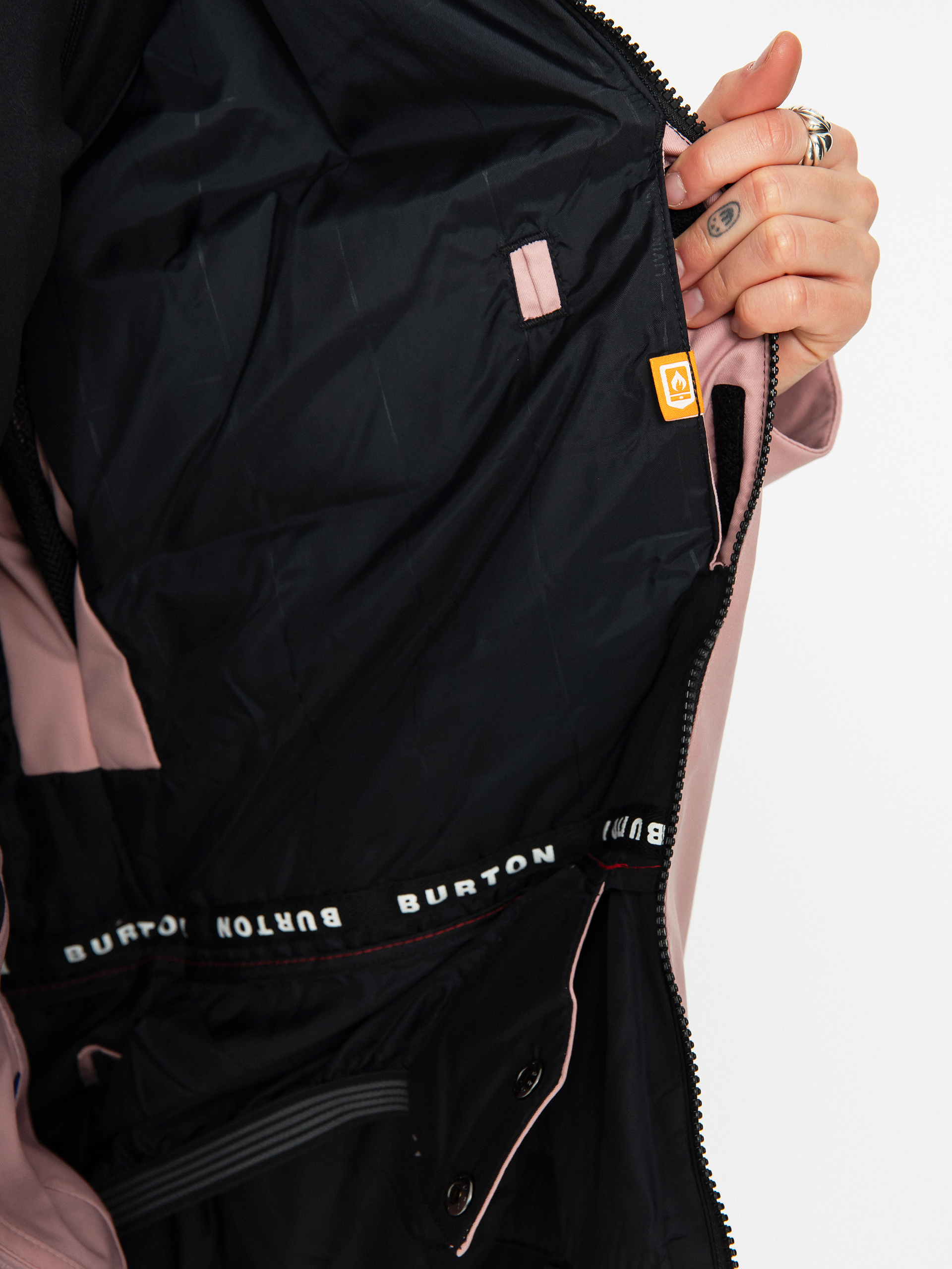 Dámská Snowboardová bunda Burton Lelah (true black/powder blush)