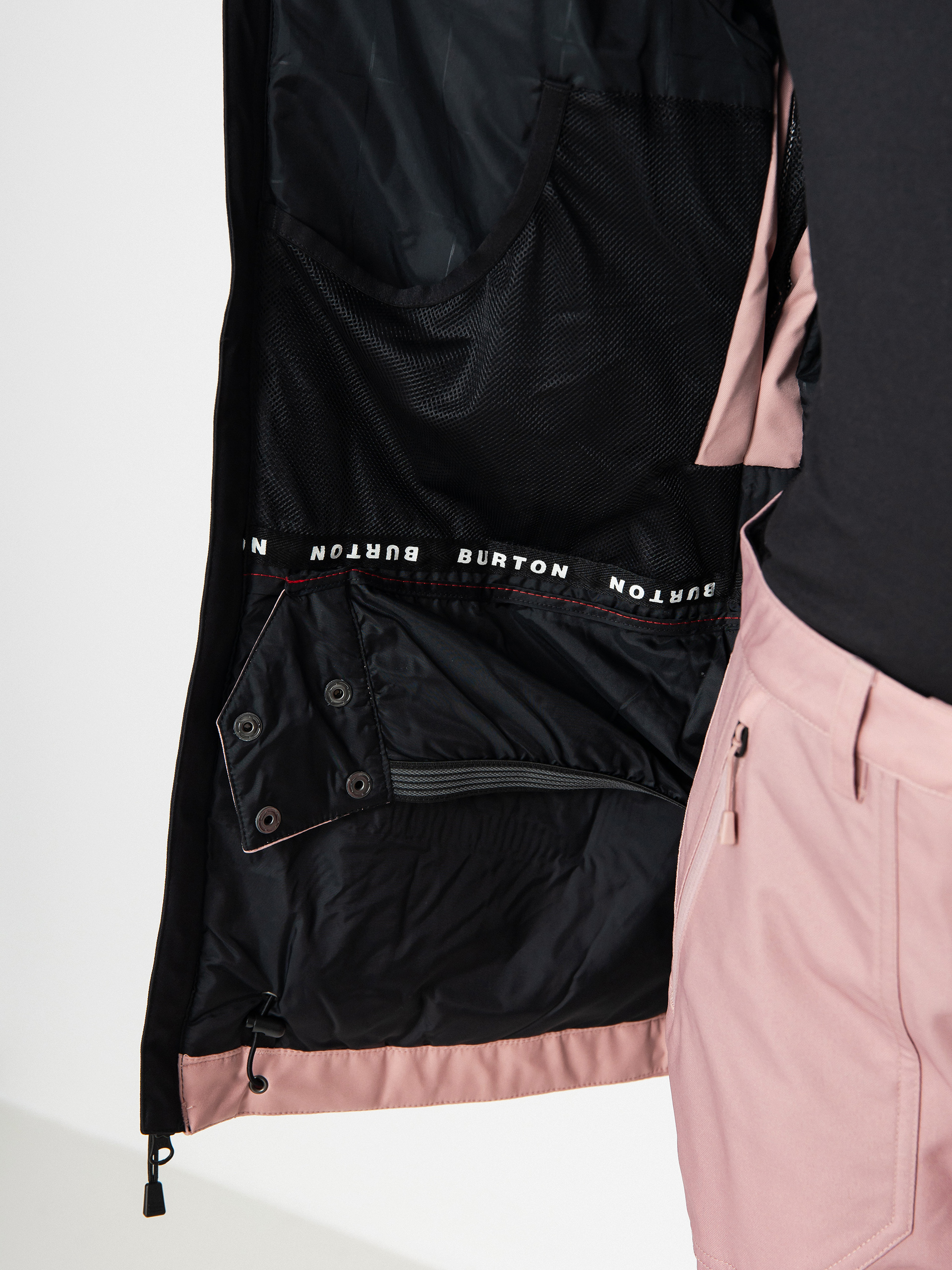 Dámská Snowboardová bunda Burton Lelah (true black/powder blush)