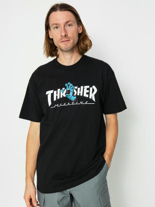 Tričko Santa Cruz X Thrasher Screaming Logo (black)