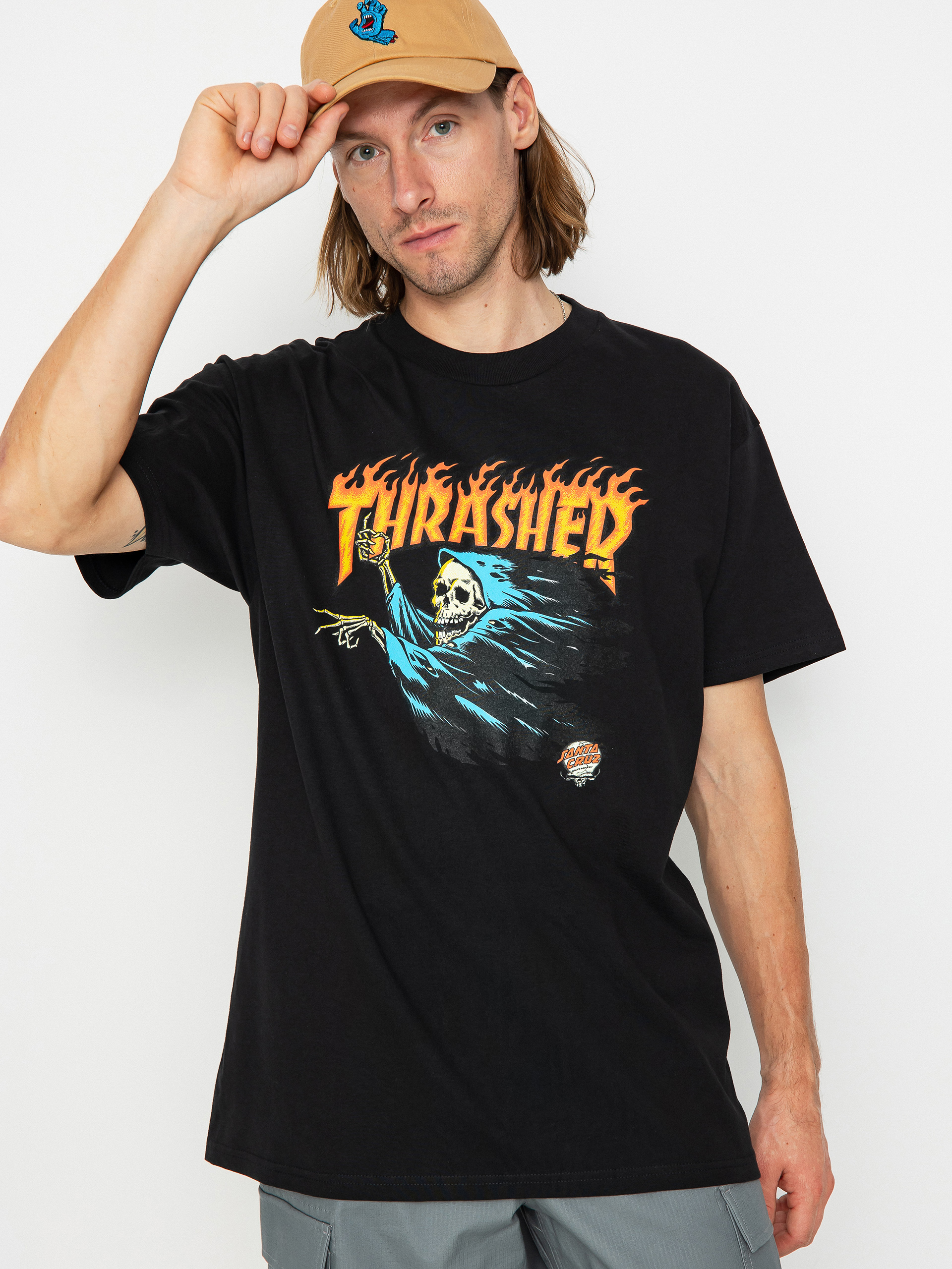 Tričko Santa Cruz X Thrasher O'Brien Reaper (black)