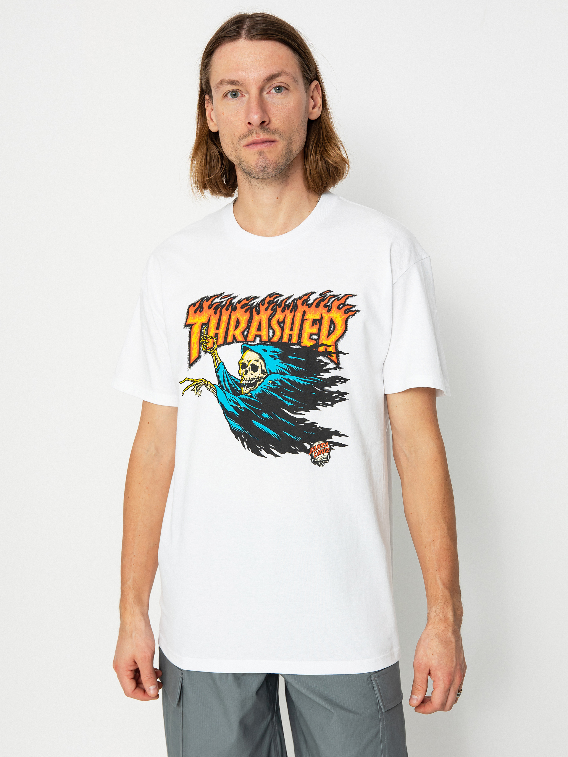 Tričko Santa Cruz X Thrasher O'Brien Reaper (white)