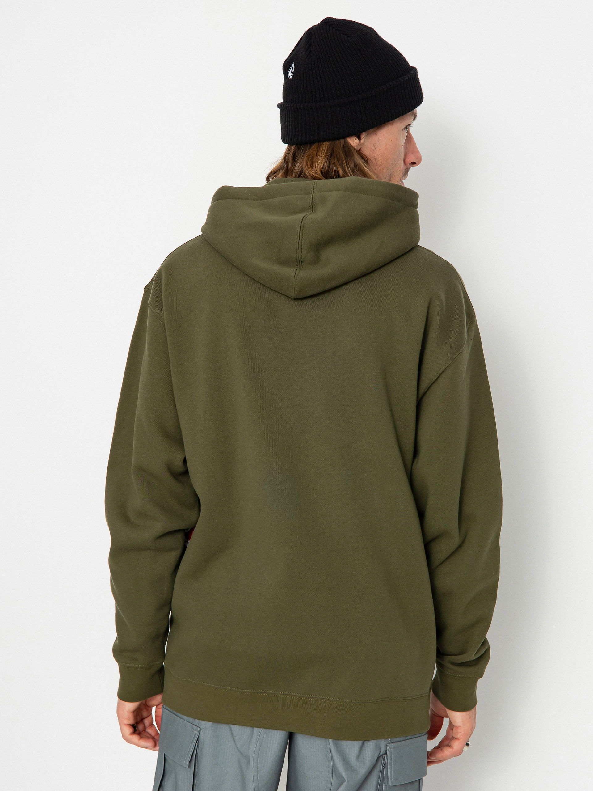 Mikina s kapucí Spitfire Bghd Fl HD (army green/gold/black)