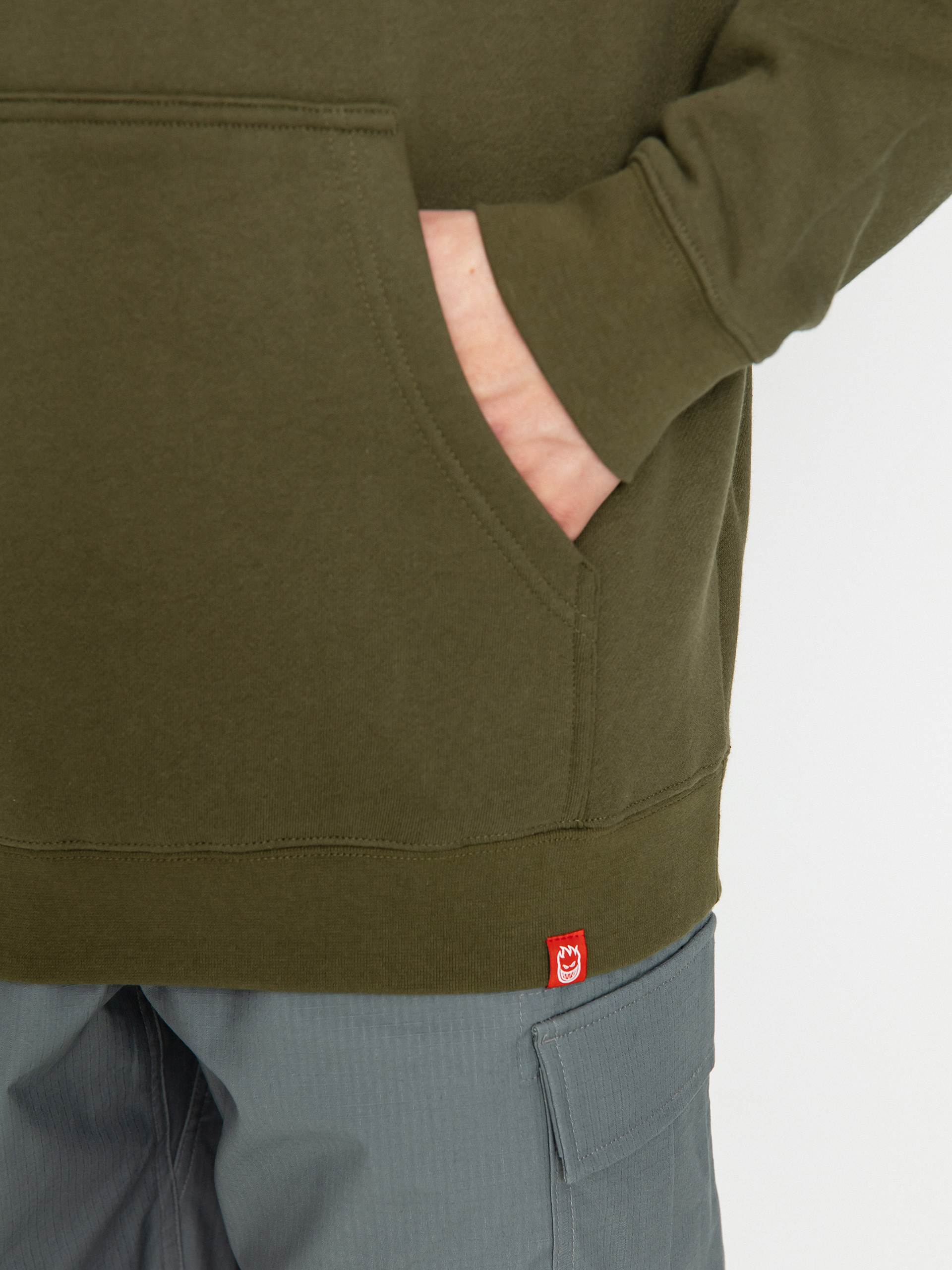 Mikina s kapucí Spitfire Bghd Fl HD (army green/gold/black)