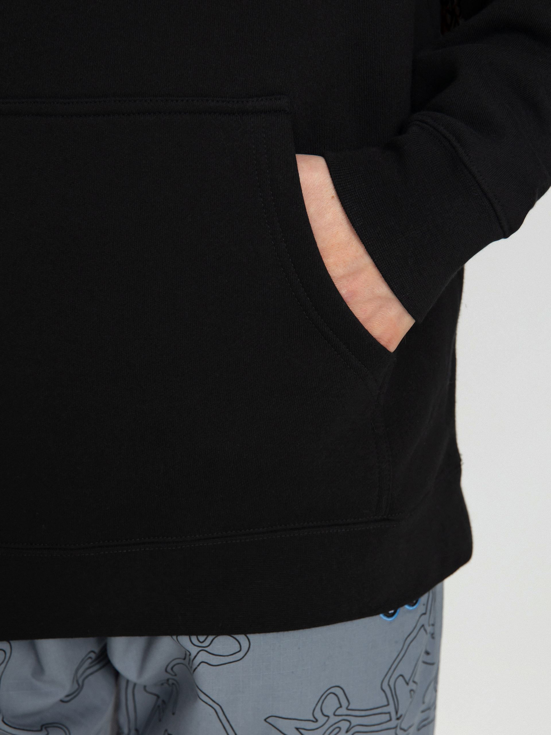 Mikina s kapucí Krooked Moonsmile Raw HD (black/yellow)