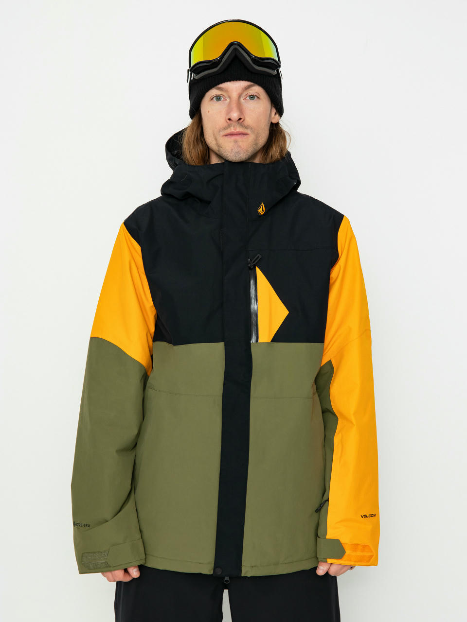 Pánská Snowboardová bunda Volcom L Ins Gore Tex (gold)