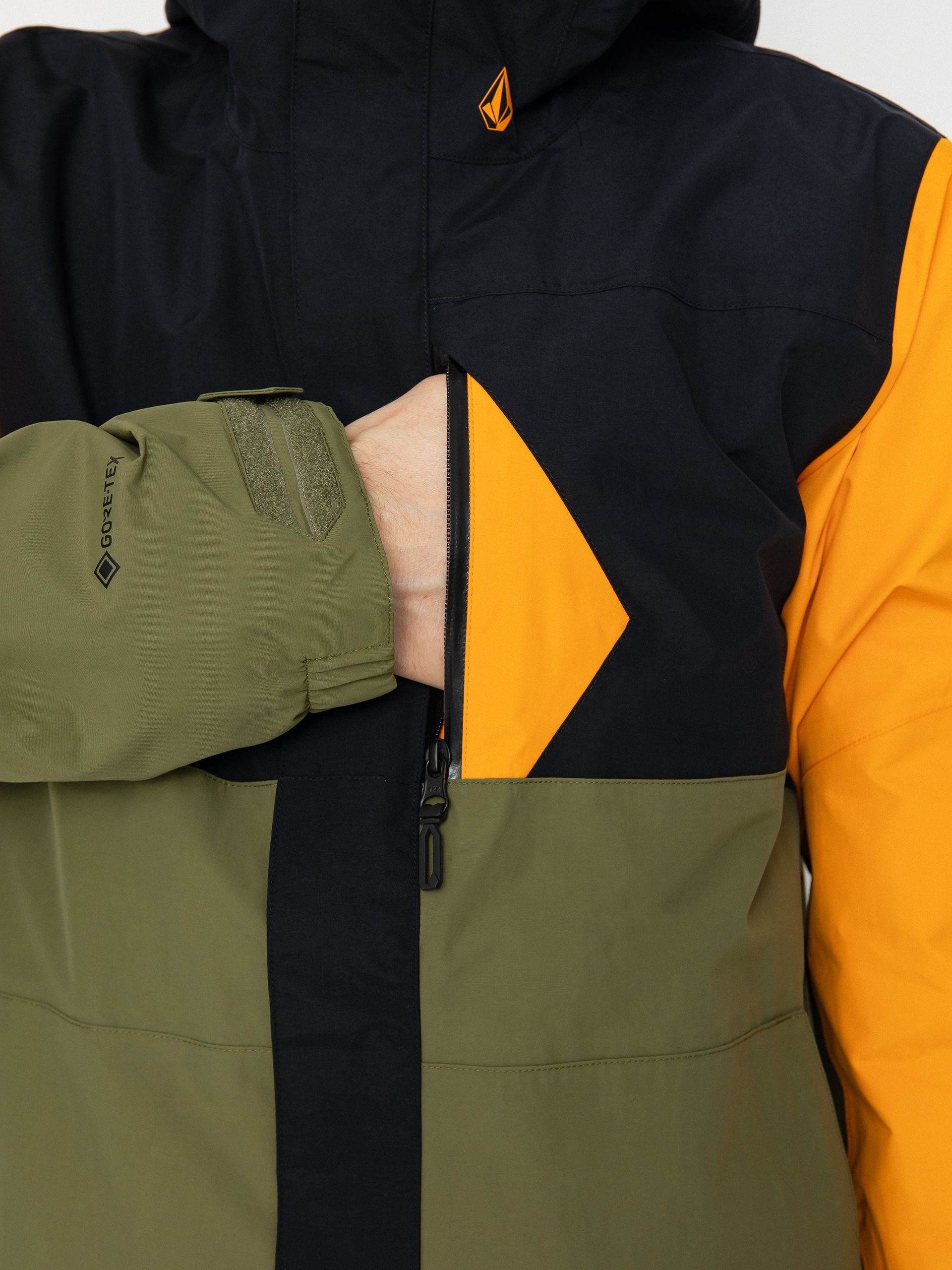 Pánská Snowboardová bunda Volcom L Ins Gore Tex (gold)