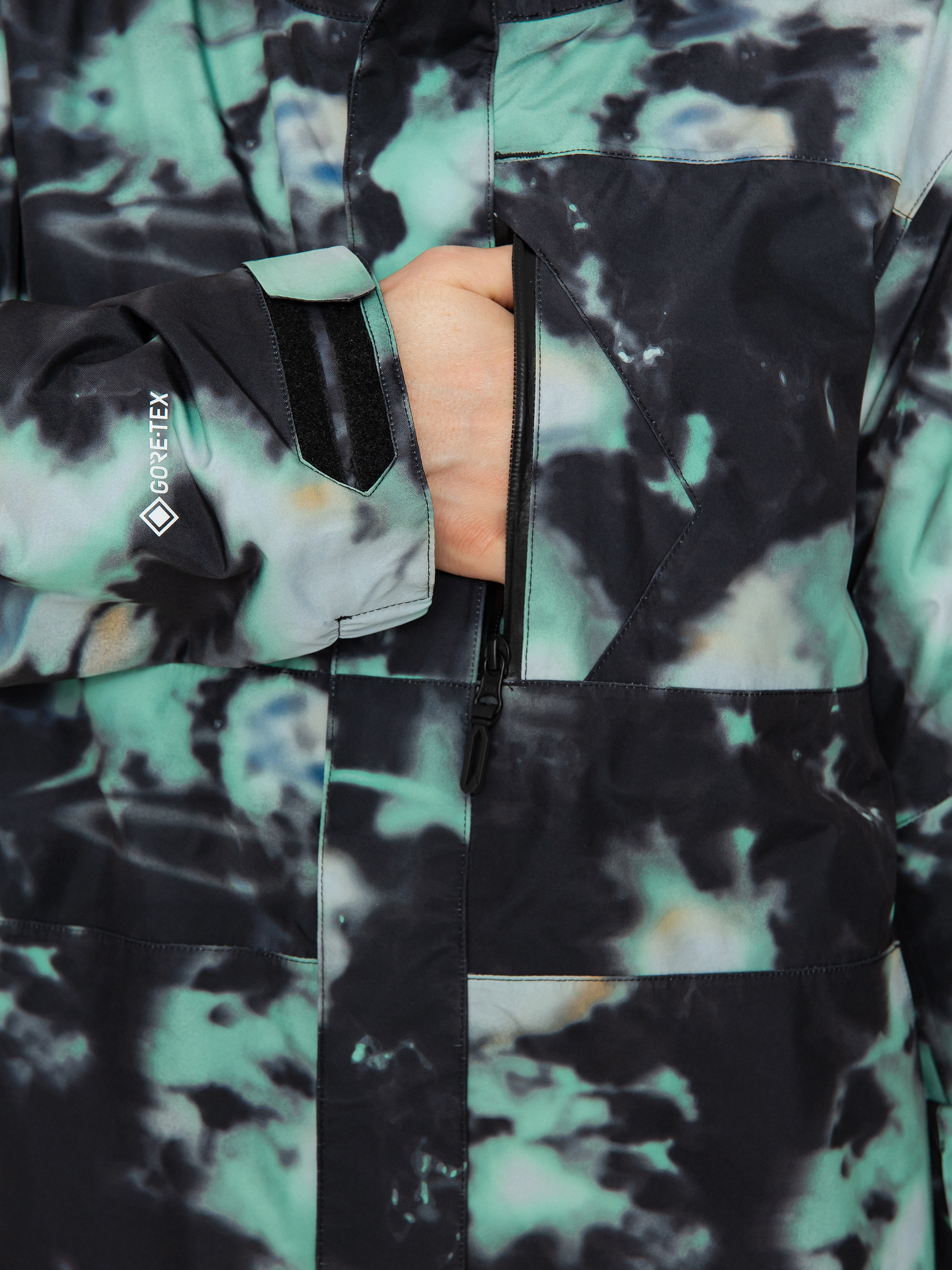 Pánská Snowboardová bunda Volcom L Ins Gore Tex (spritz black)