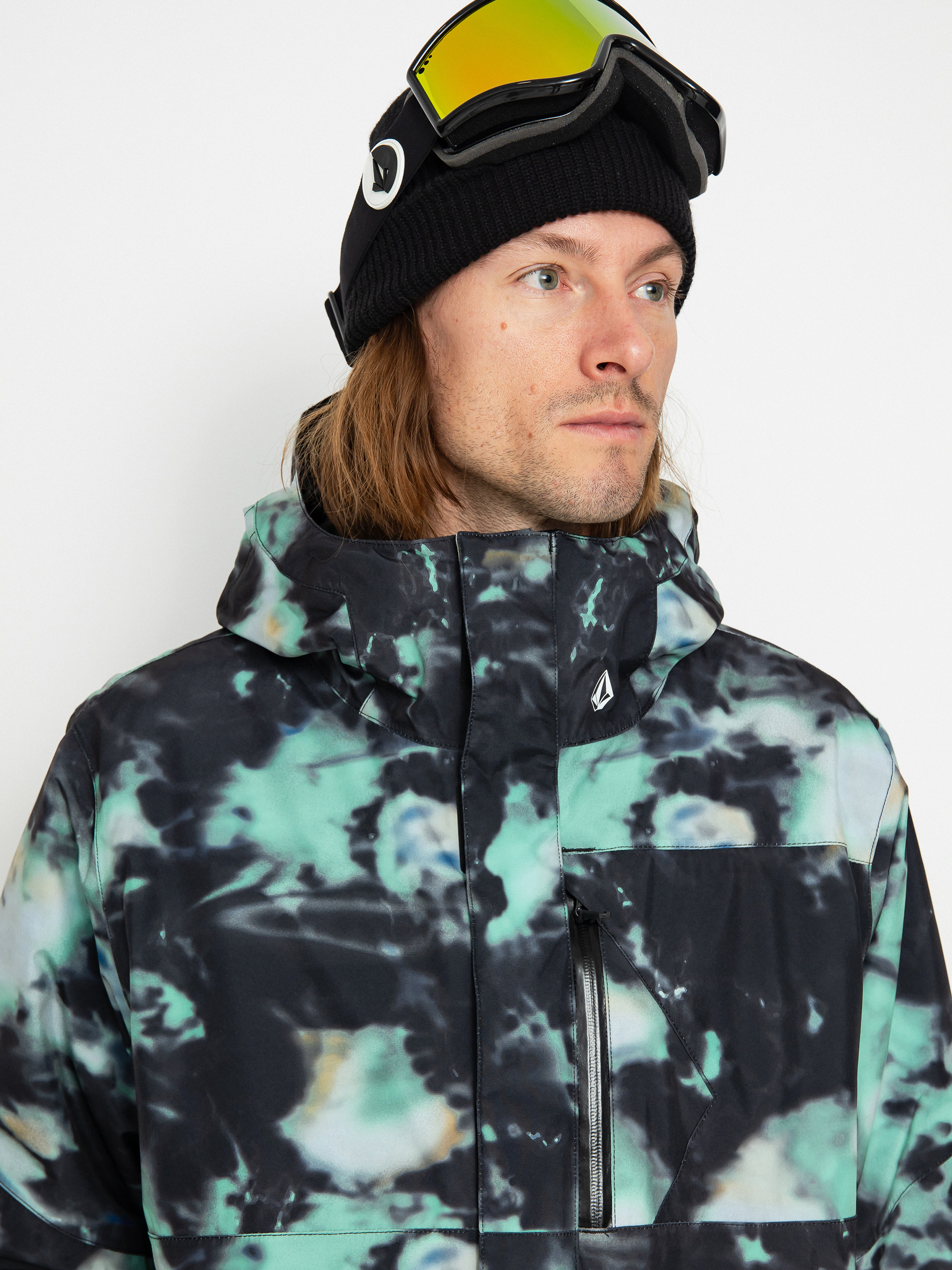 Pánská Snowboardová bunda Volcom L Ins Gore Tex (spritz black)