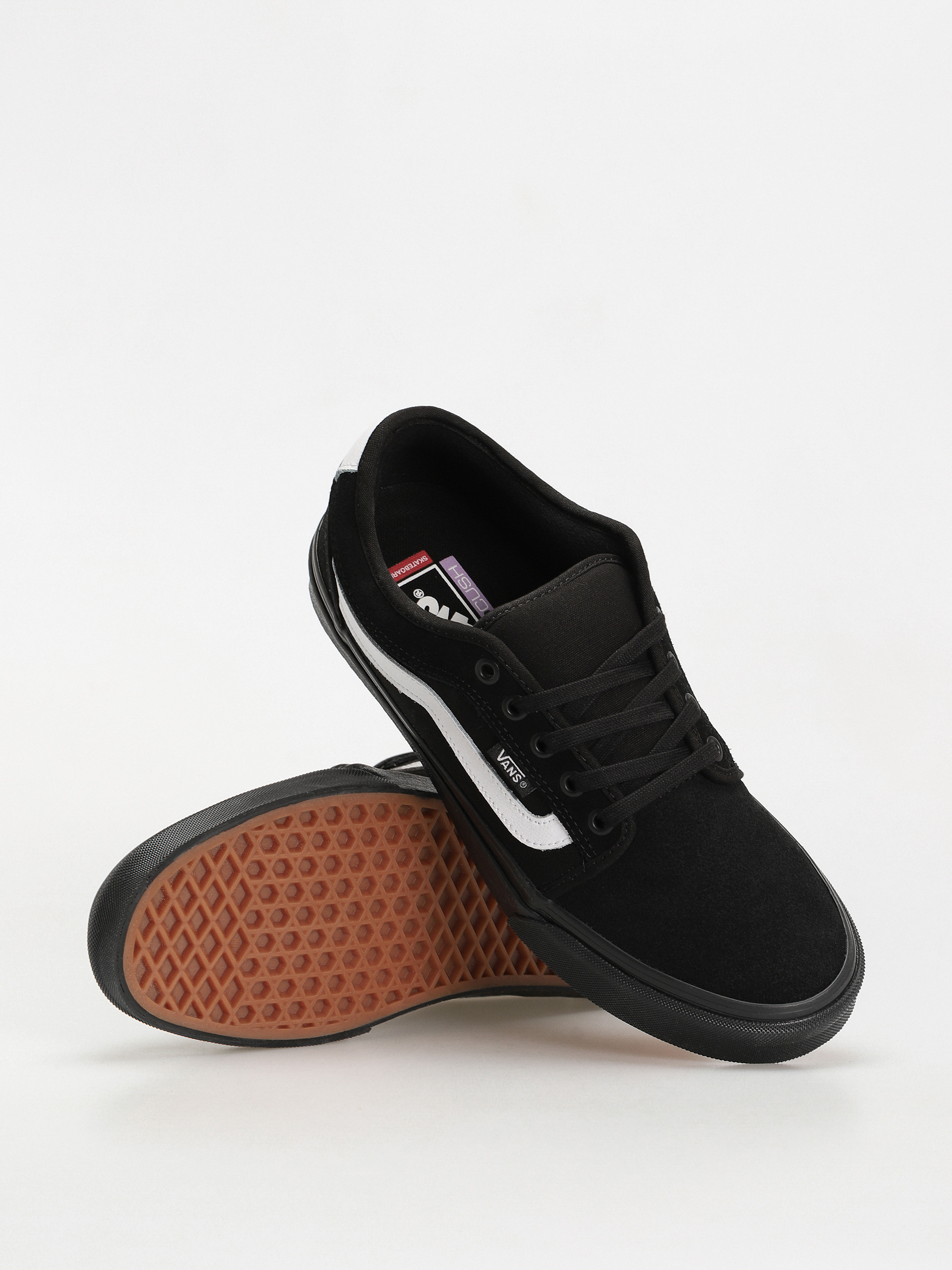 Boty Vans Chukka Low Sidestripe (black/black/white)