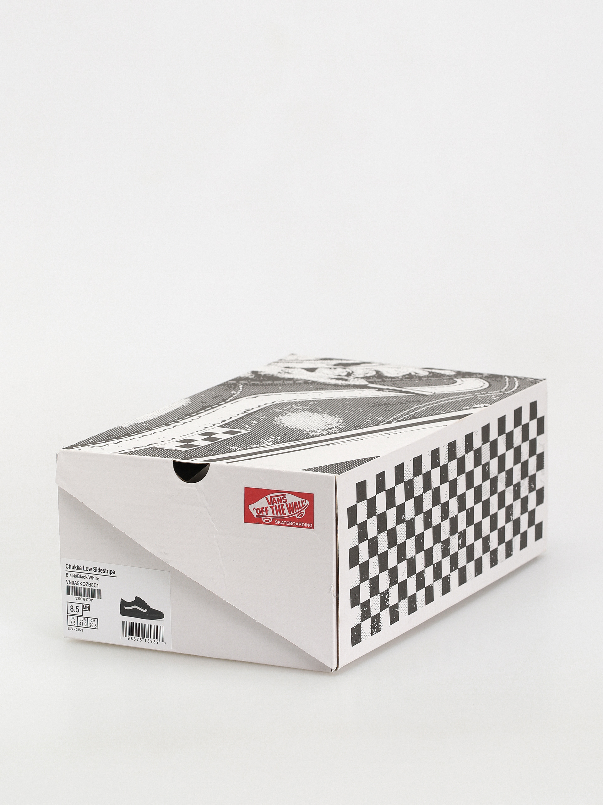 Boty Vans Chukka Low Sidestripe (black/black/white)