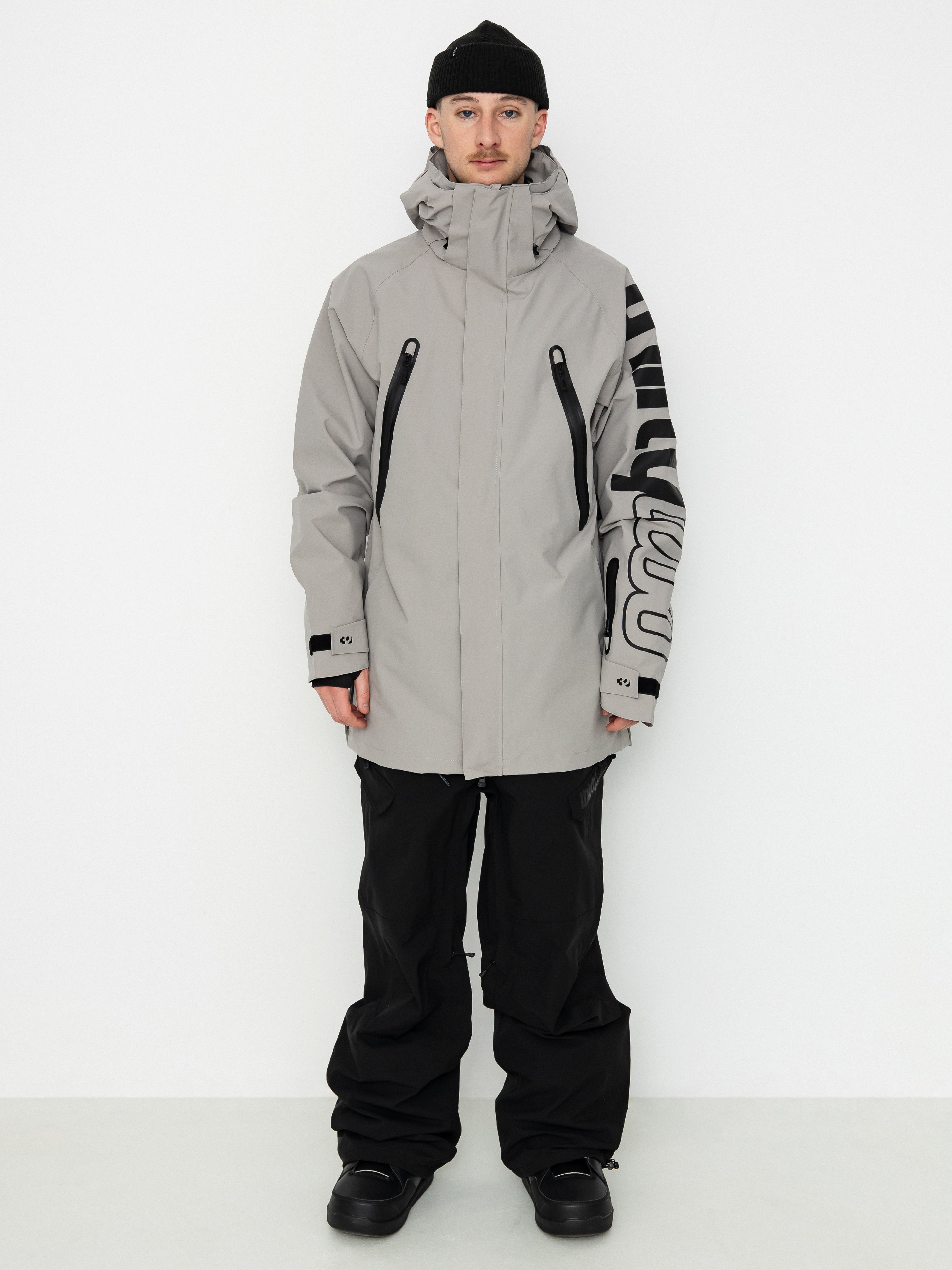 Pánská Snowboardová bunda ThirtyTwo Deep Creek Parka (grey/black)