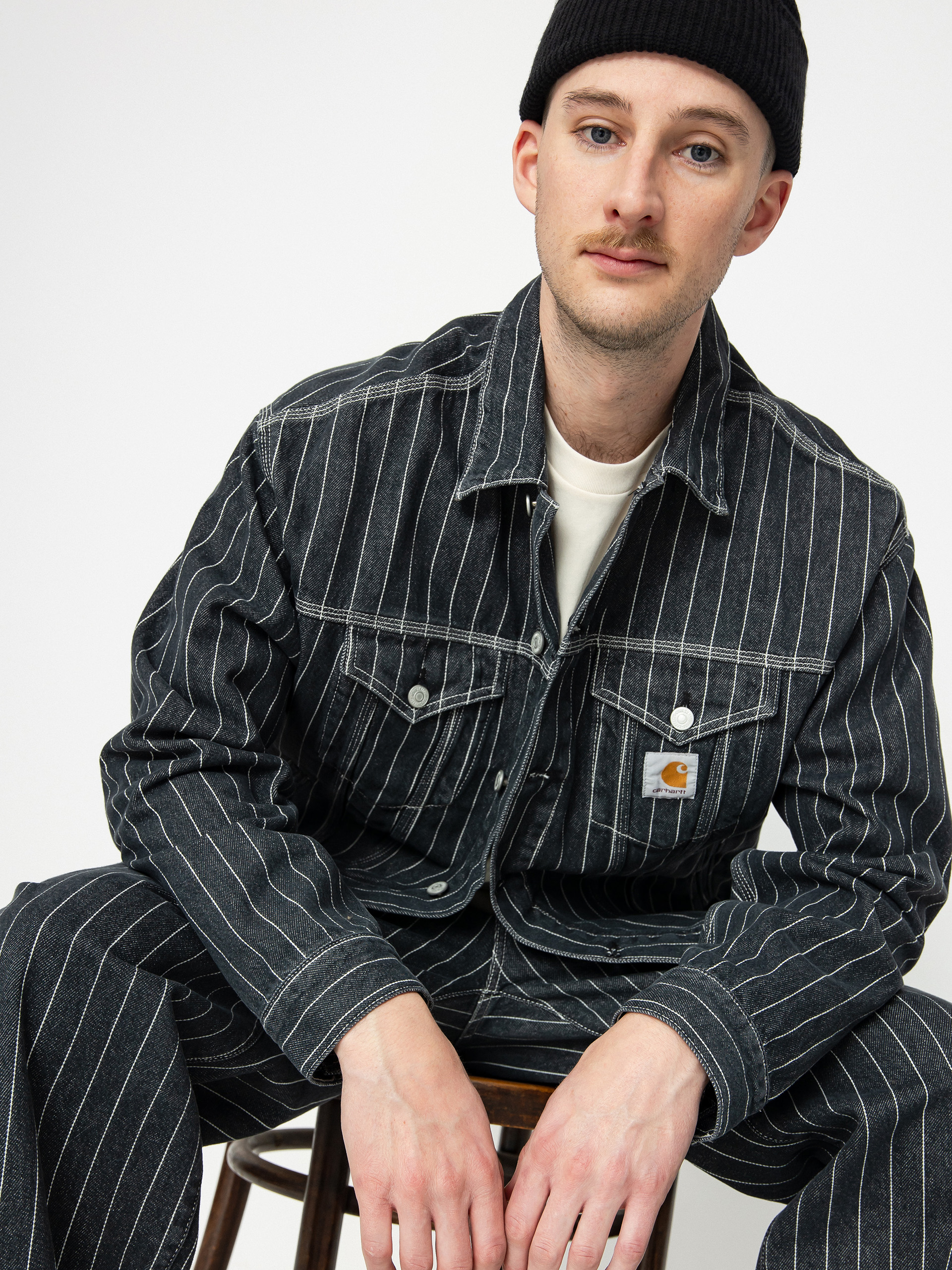 Bunda Carhartt WIP Orlean (orlean stripe/black/white)