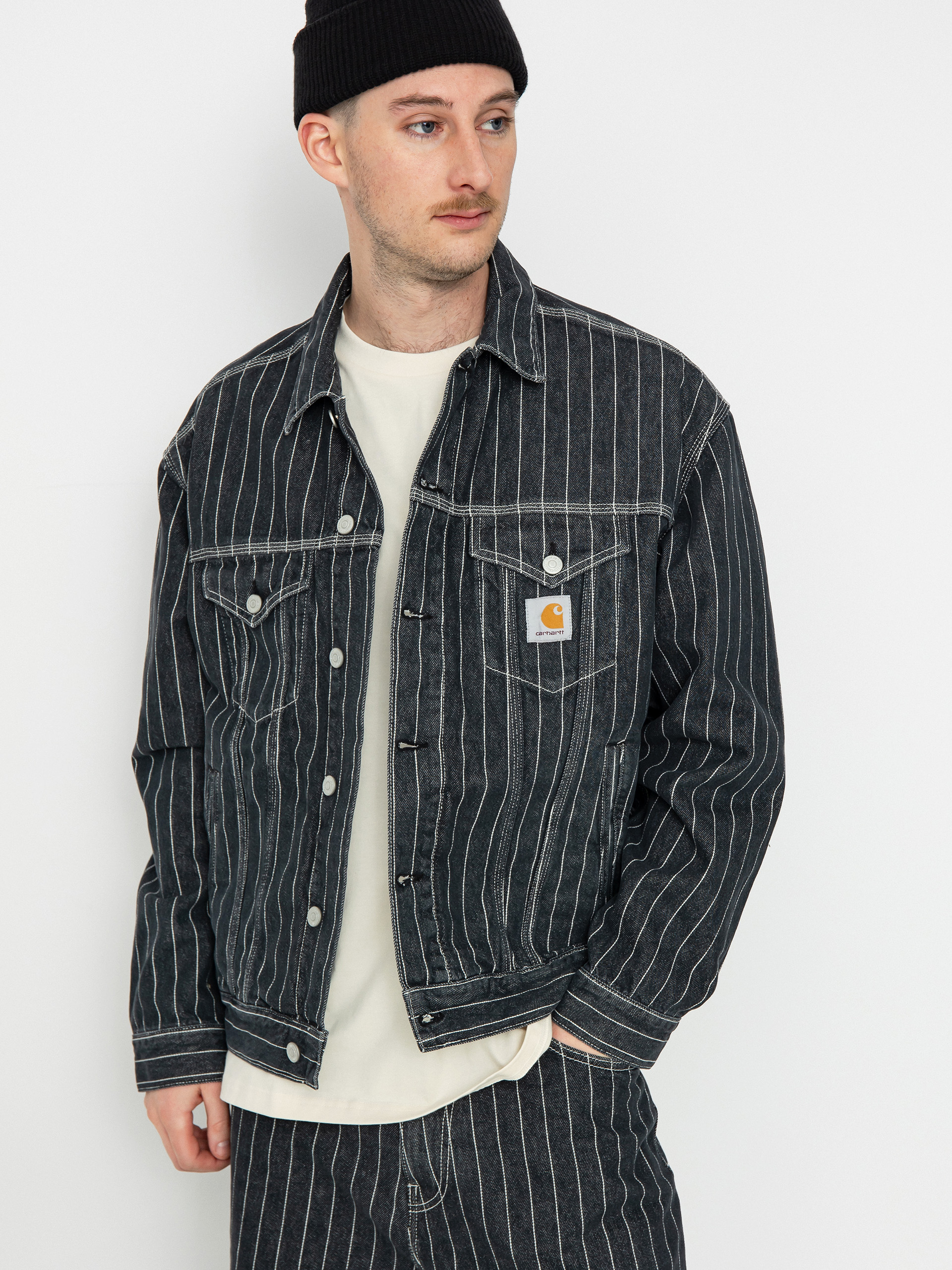 Bunda Carhartt WIP Orlean (orlean stripe/black/white)
