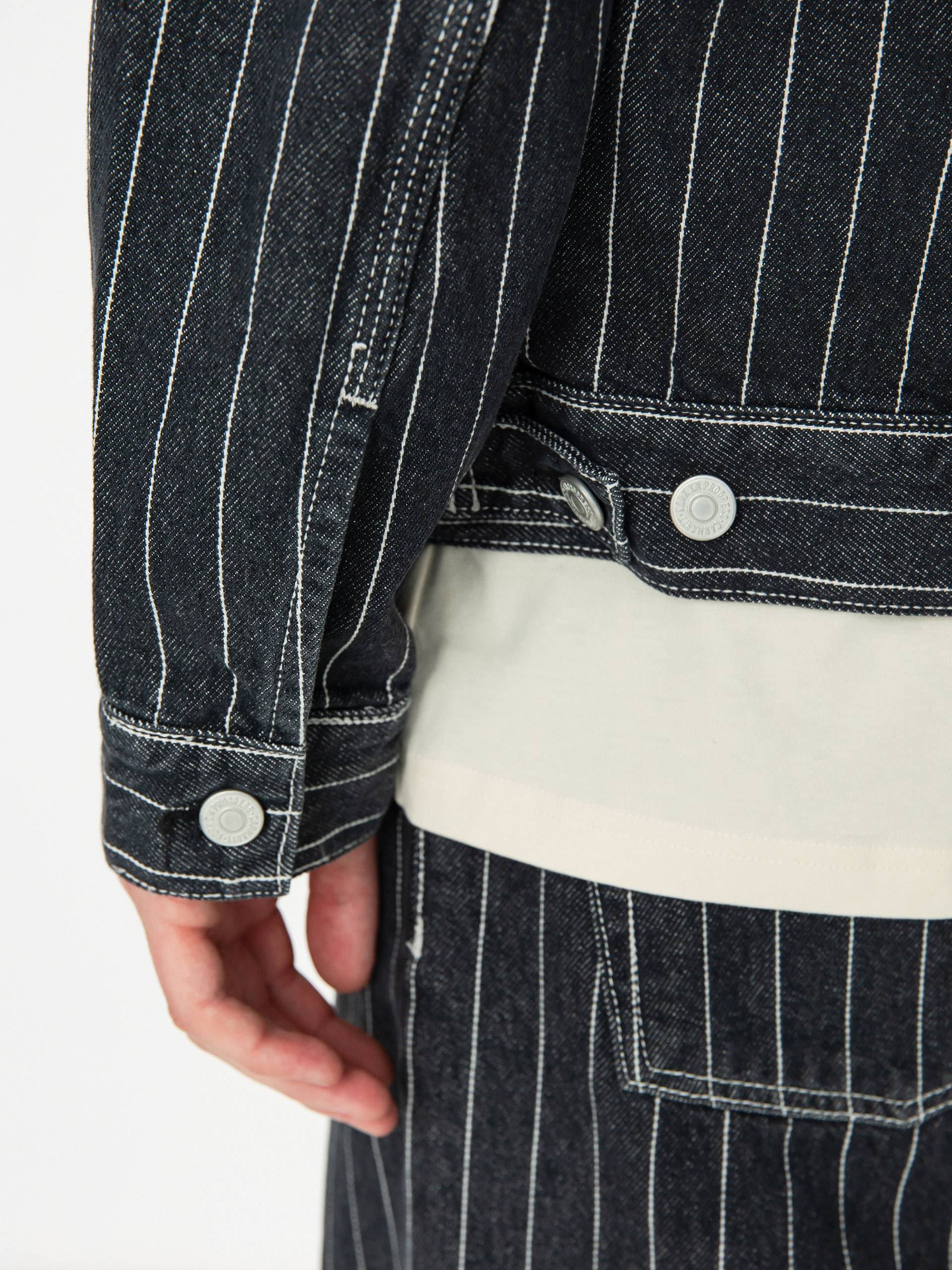 Bunda Carhartt WIP Orlean (orlean stripe/black/white)