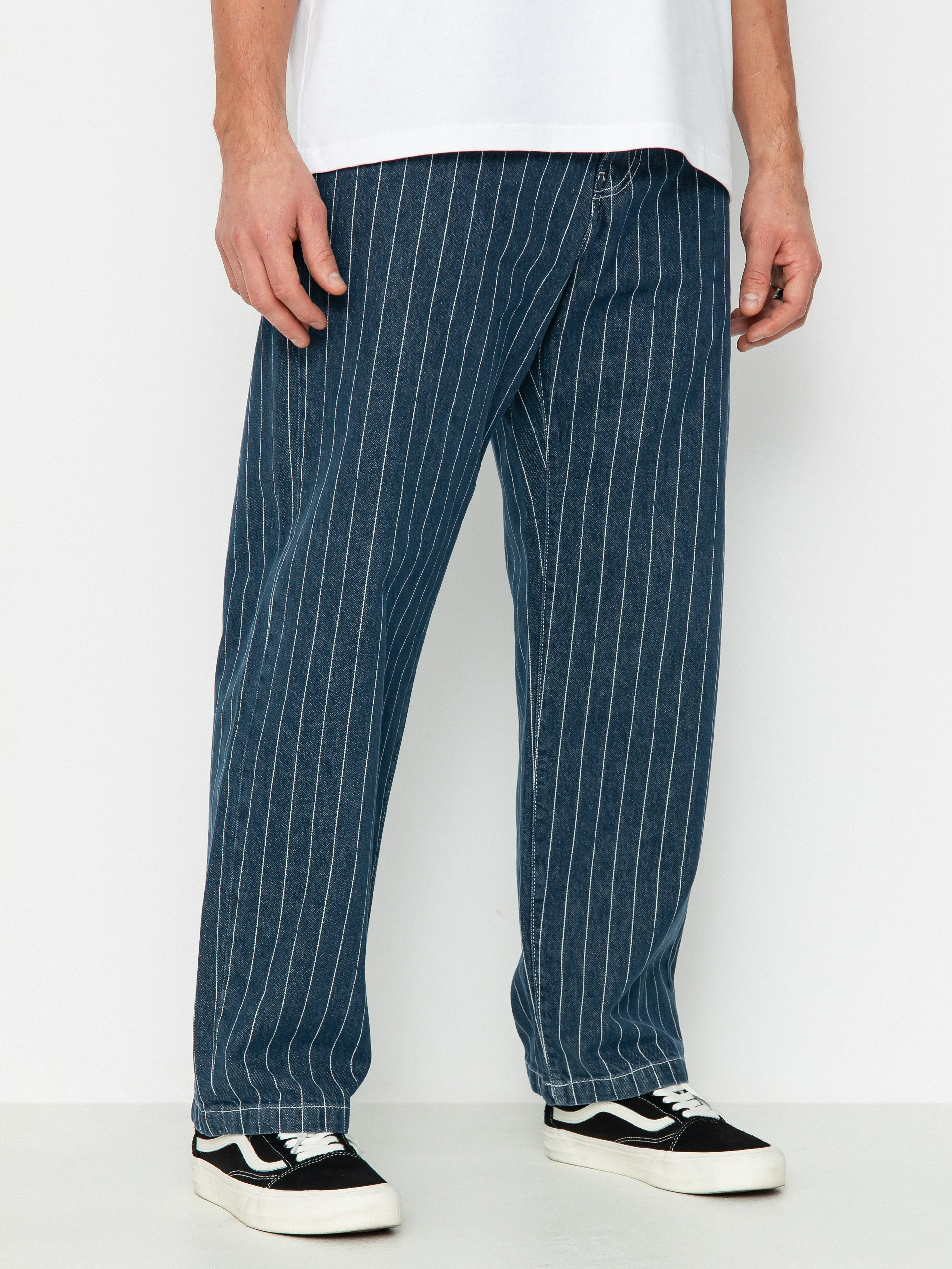 Kalhoty Carhartt WIP Orlean (orlean stripe/blue/white)