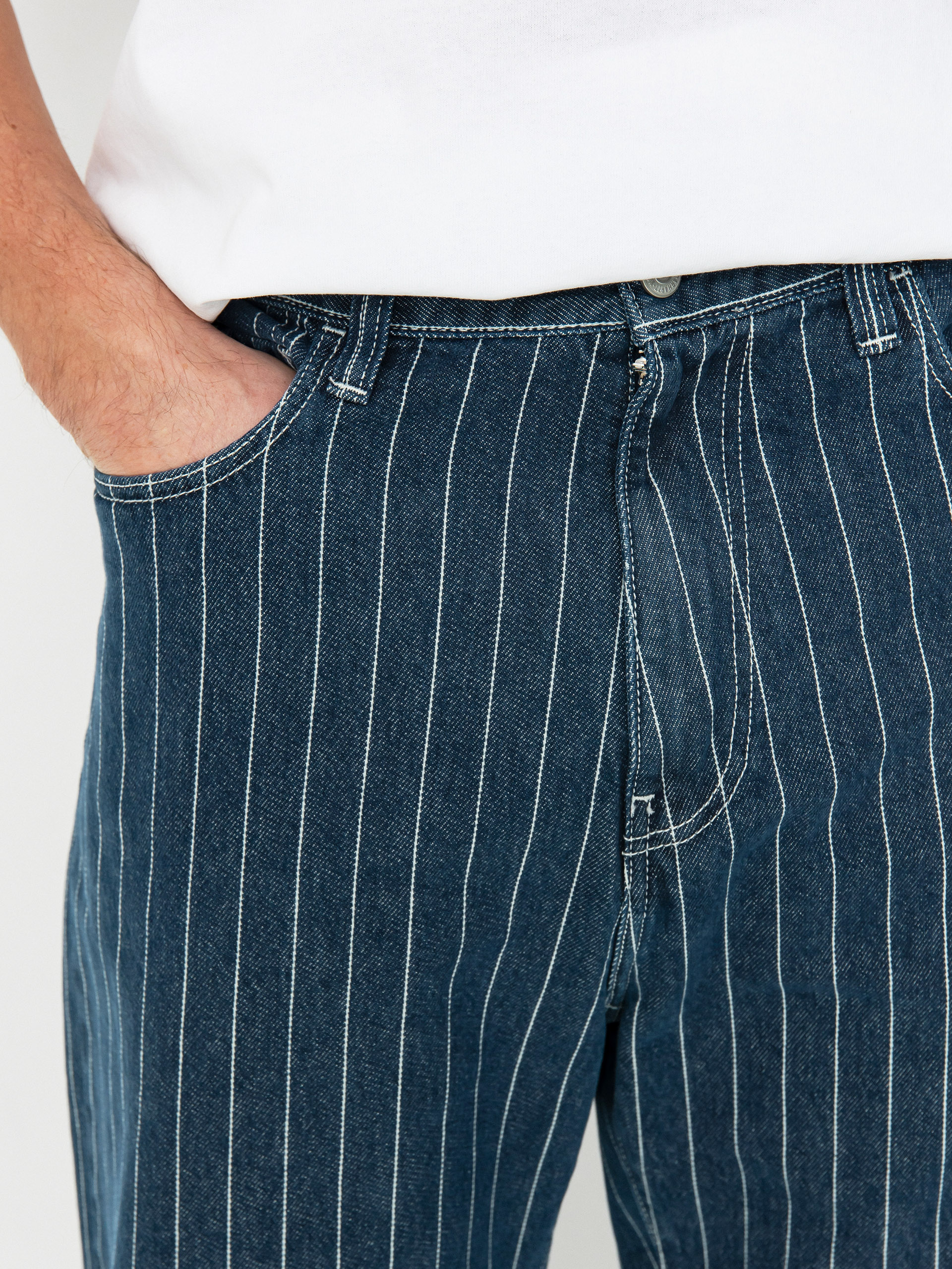 Kalhoty Carhartt WIP Orlean (orlean stripe/blue/white)