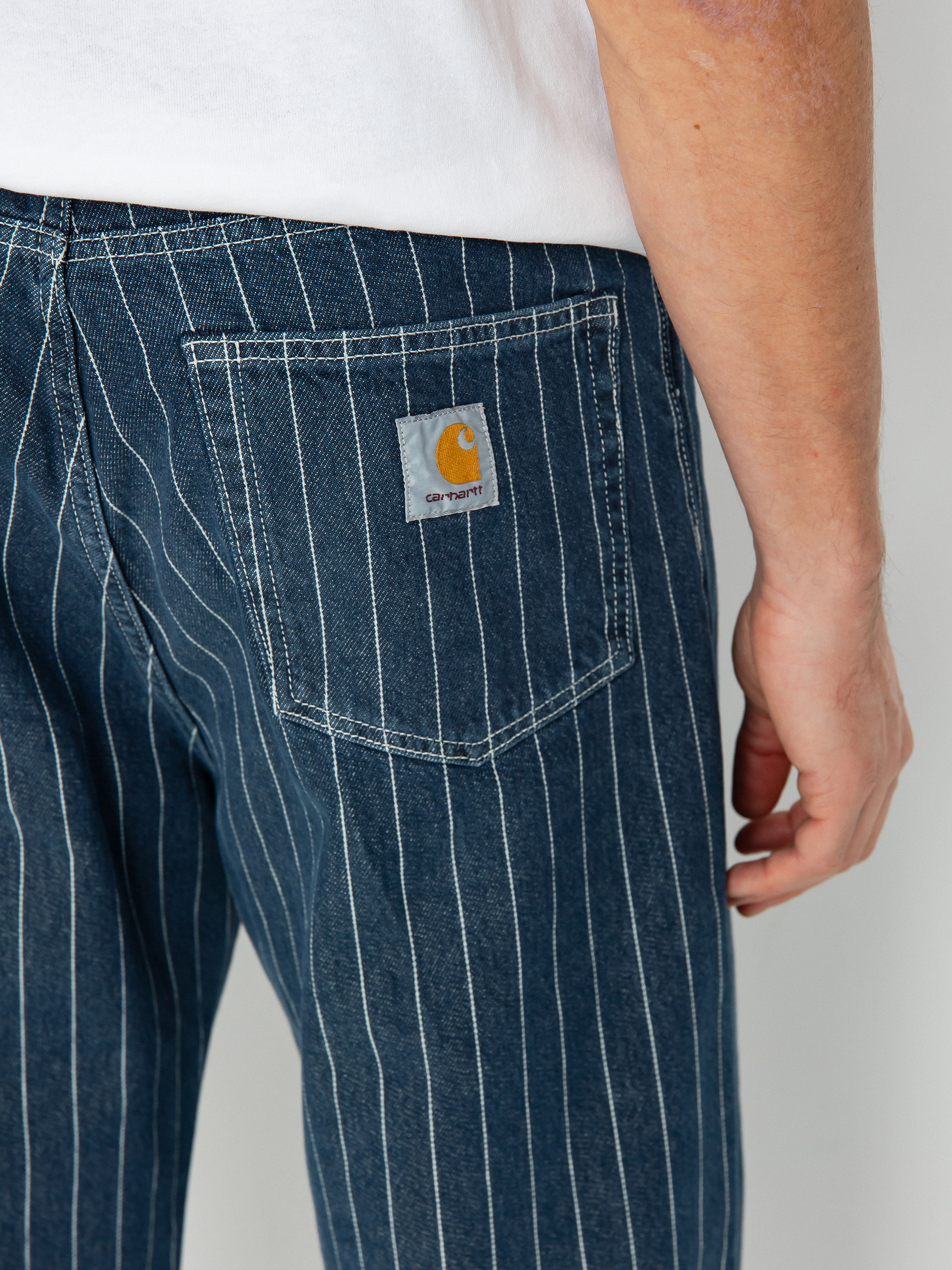 Kalhoty Carhartt WIP Orlean (orlean stripe/blue/white)