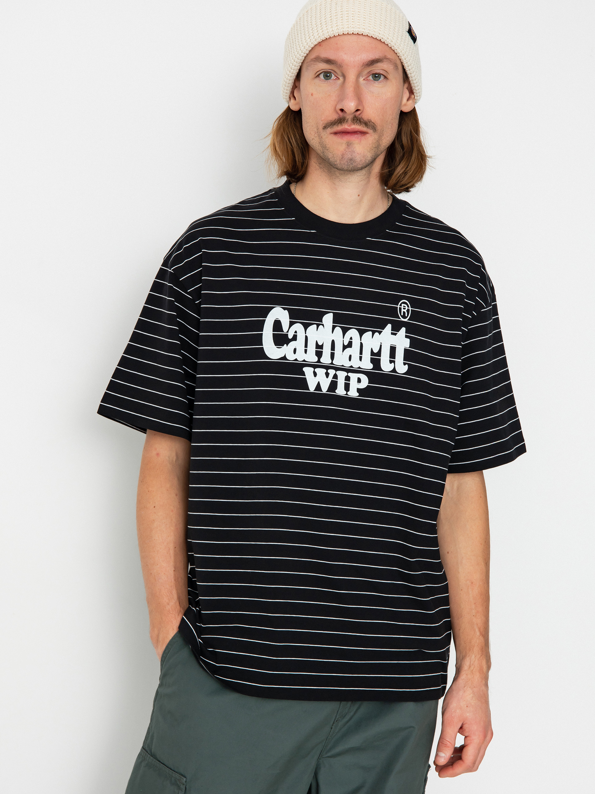 Tričko Carhartt WIP Orlean Spree (orlean stripe horizontal/black/white)