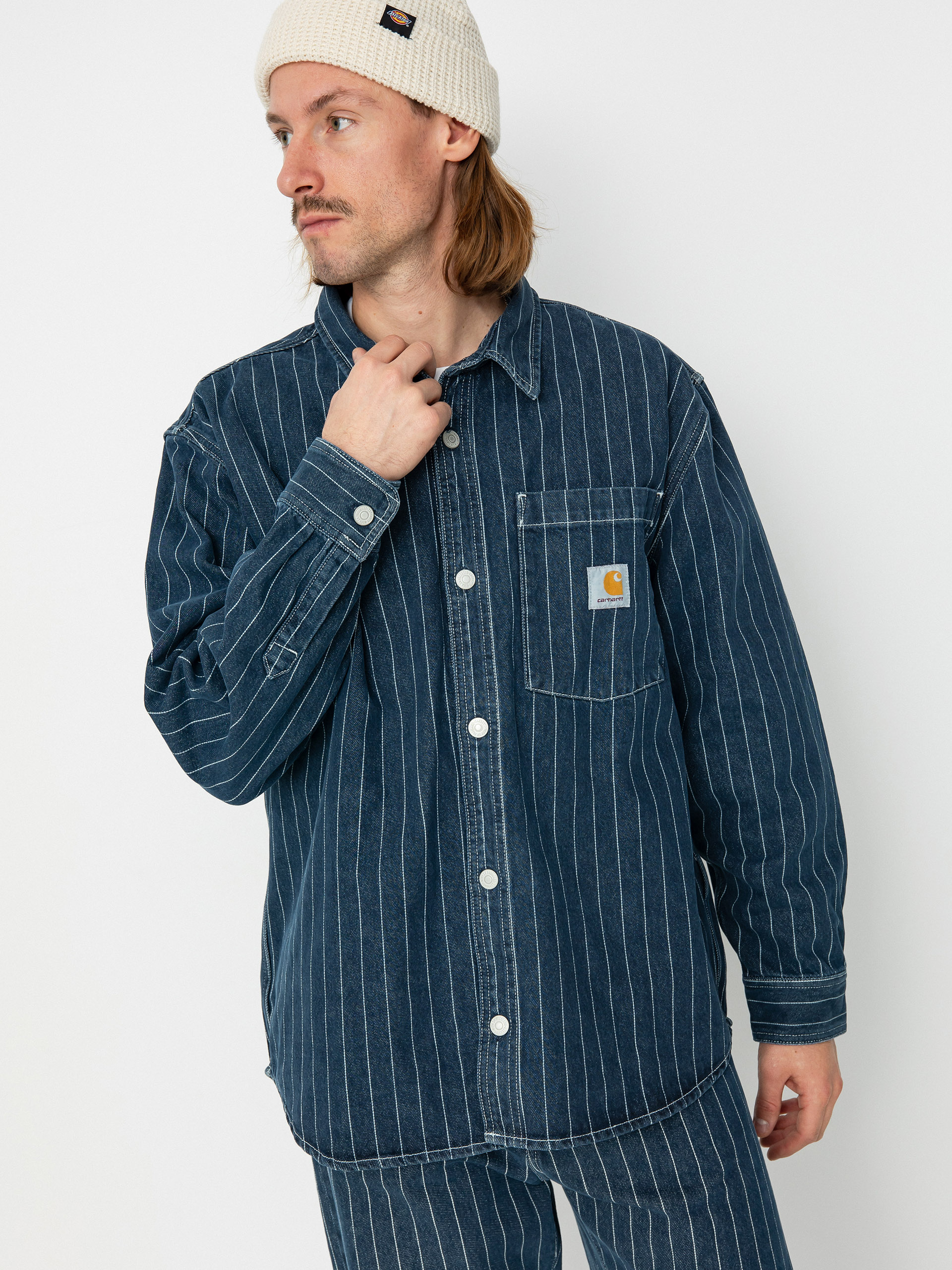 Košile Carhartt WIP Orlean (orlean stripe/blue/white)
