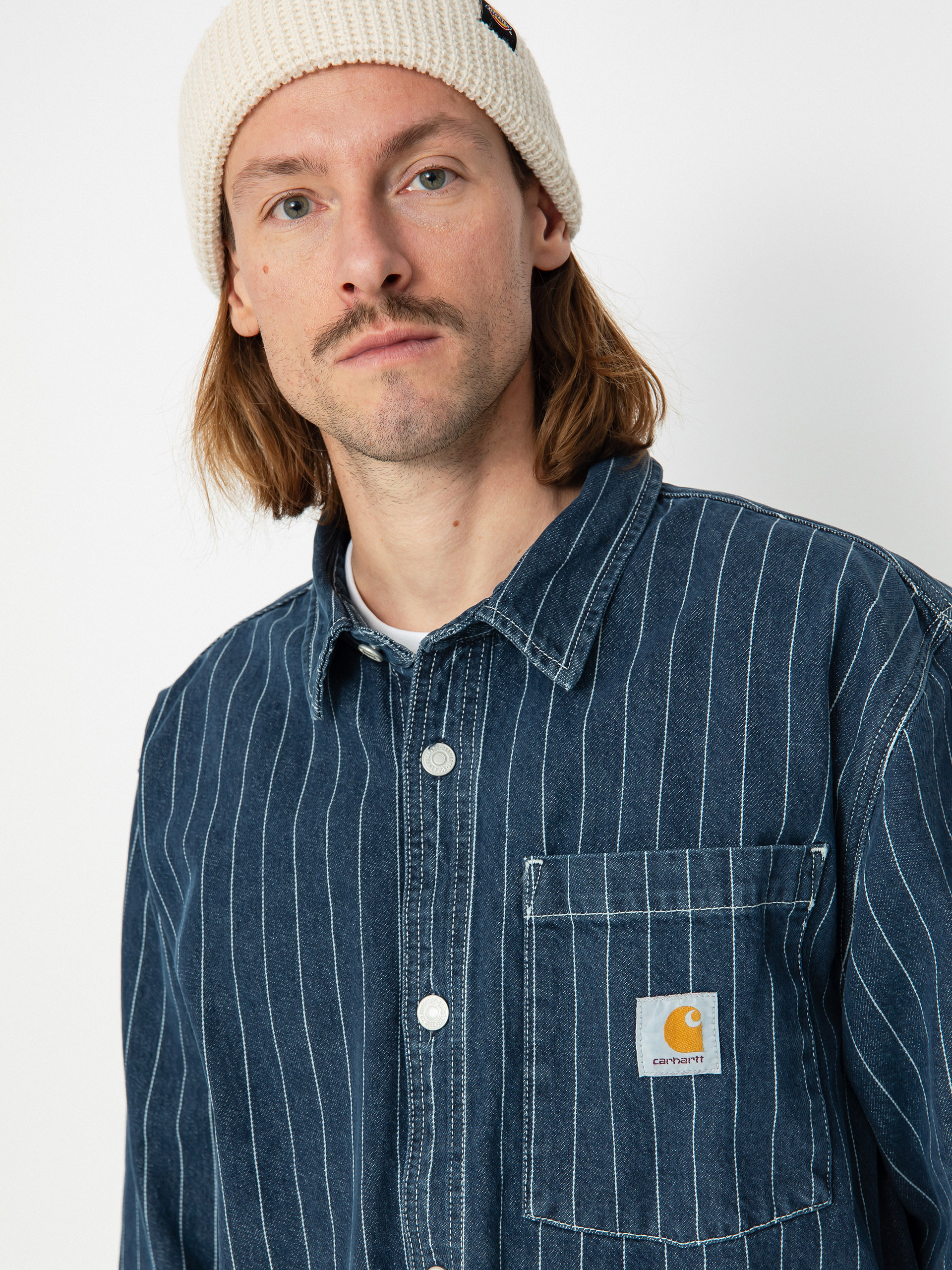 Košile Carhartt WIP Orlean (orlean stripe/blue/white)