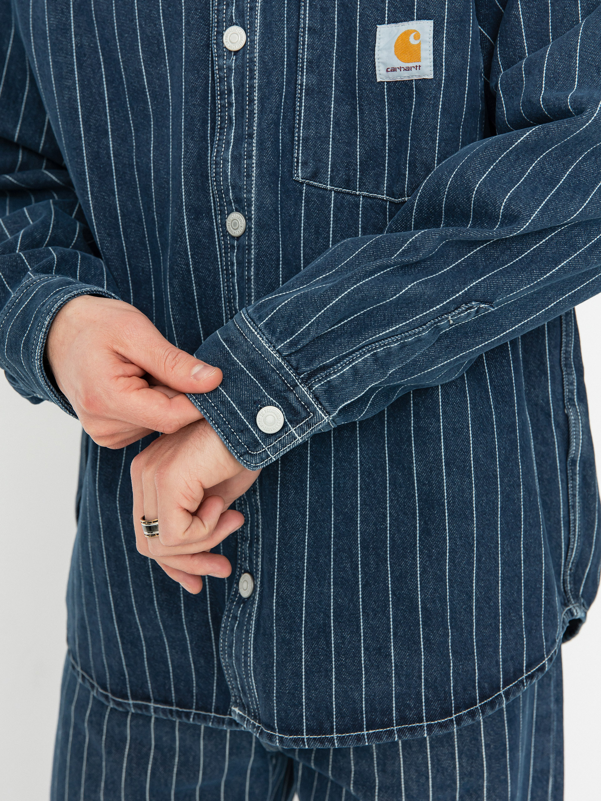 Košile Carhartt WIP Orlean (orlean stripe/blue/white)