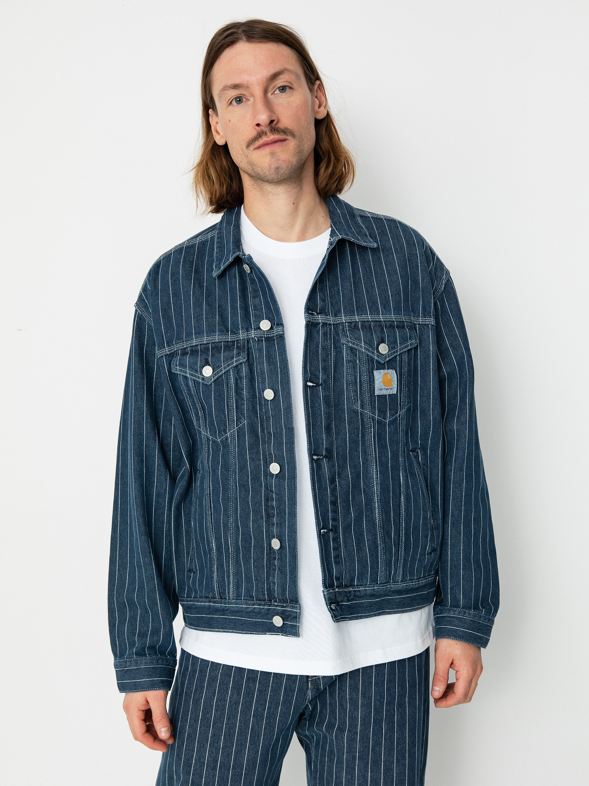 Bunda Carhartt WIP Orlean (orlean stripe/blue/white)