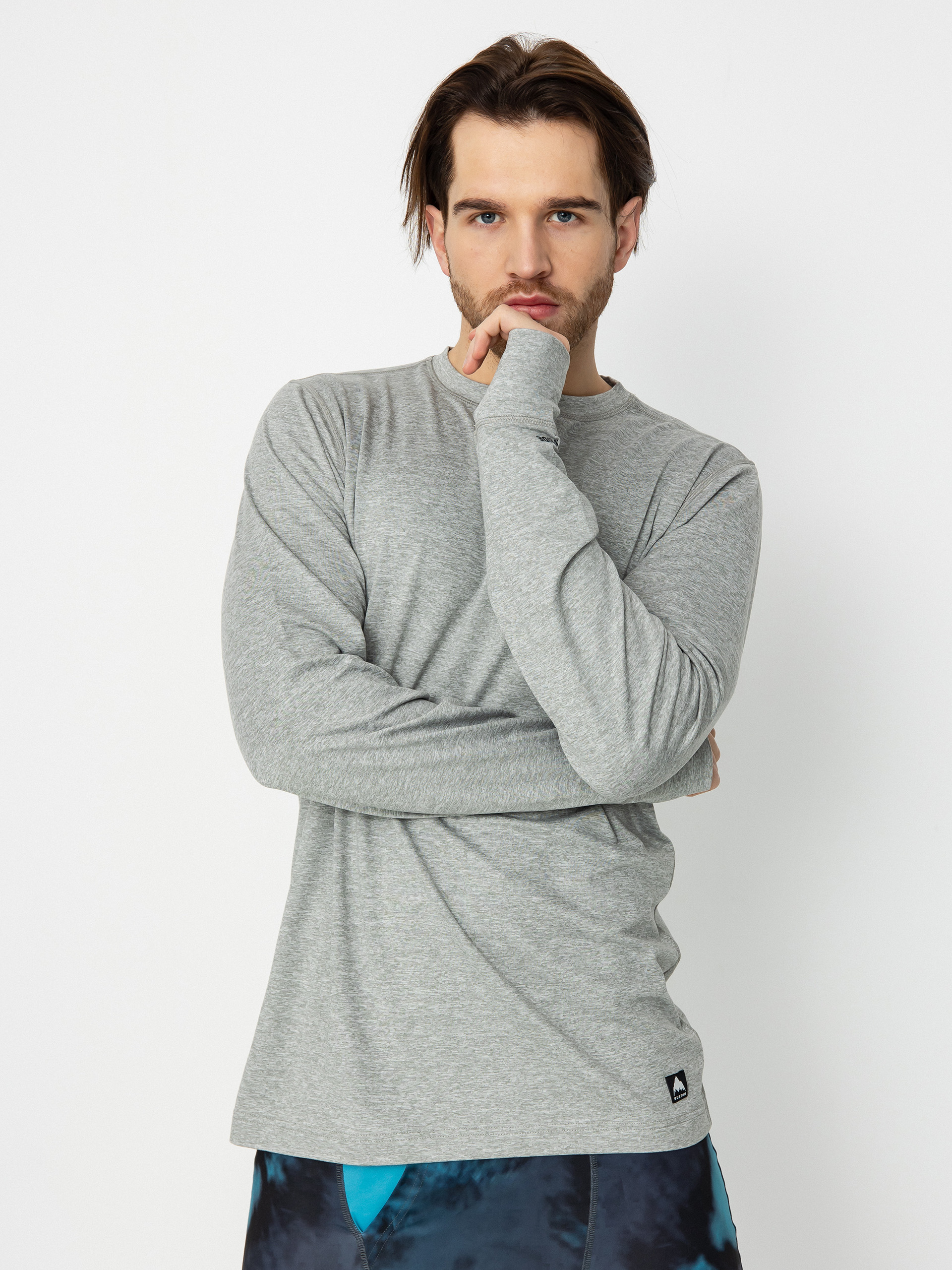 Pánský Triko Burton Midweight Base Layer (gray heather)