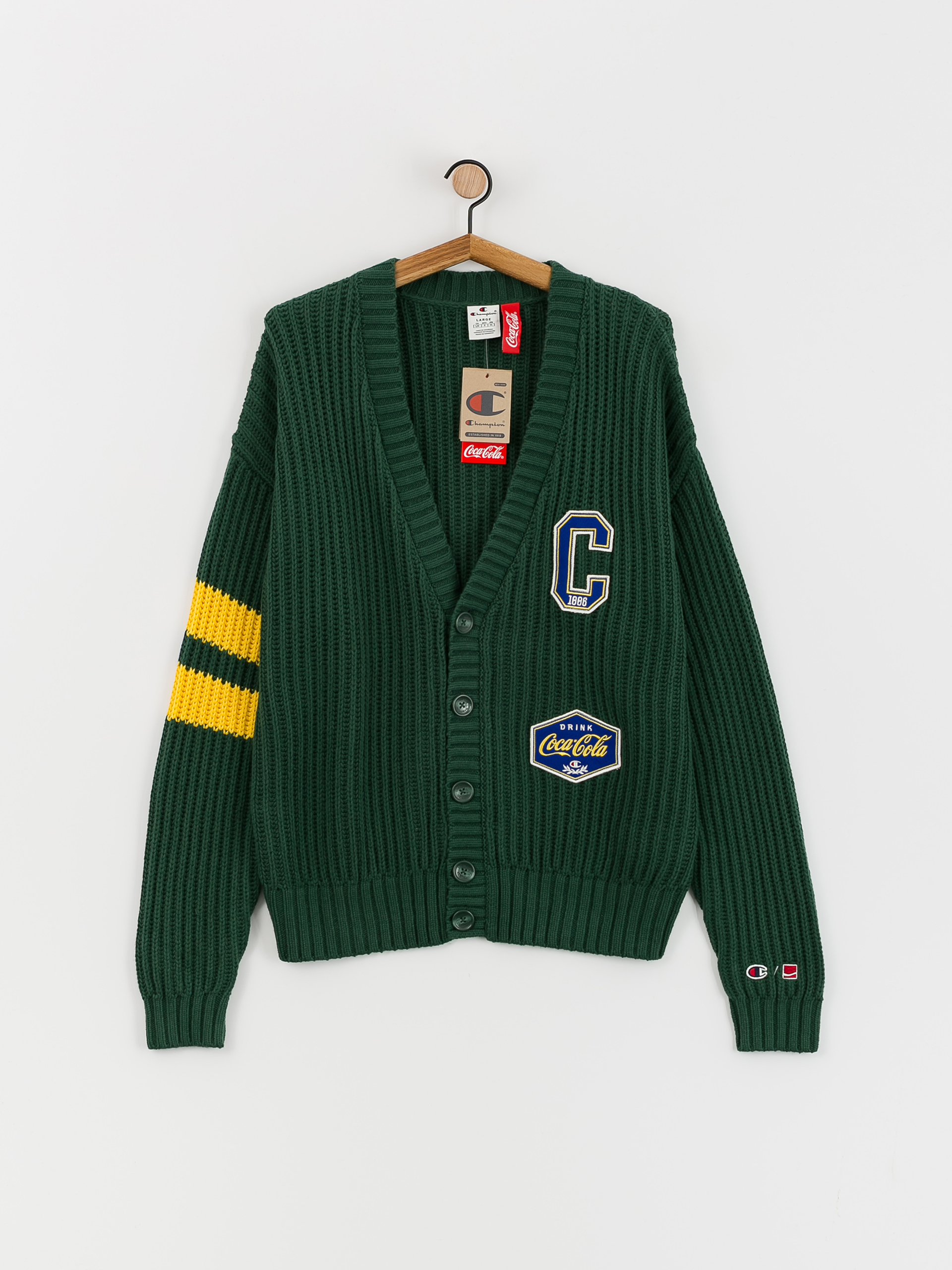 Svetr Champion X Coca Cola Cardigan Top 220192 (hlg/loy)
