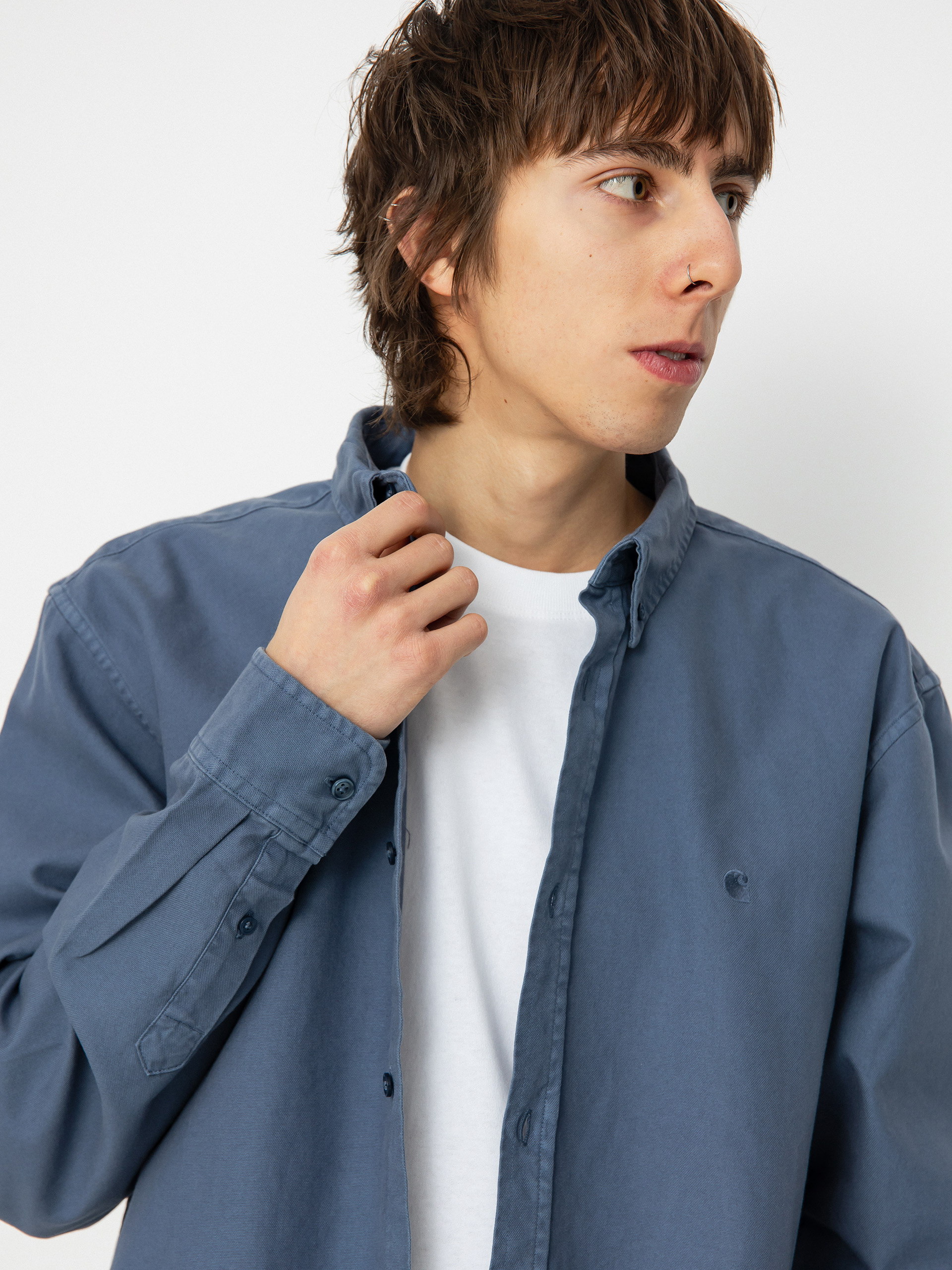 Košile Carhartt WIP Bolton (hudson blue)