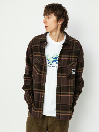 Košile Polar Skate Mike Flannel (brown/mauve)