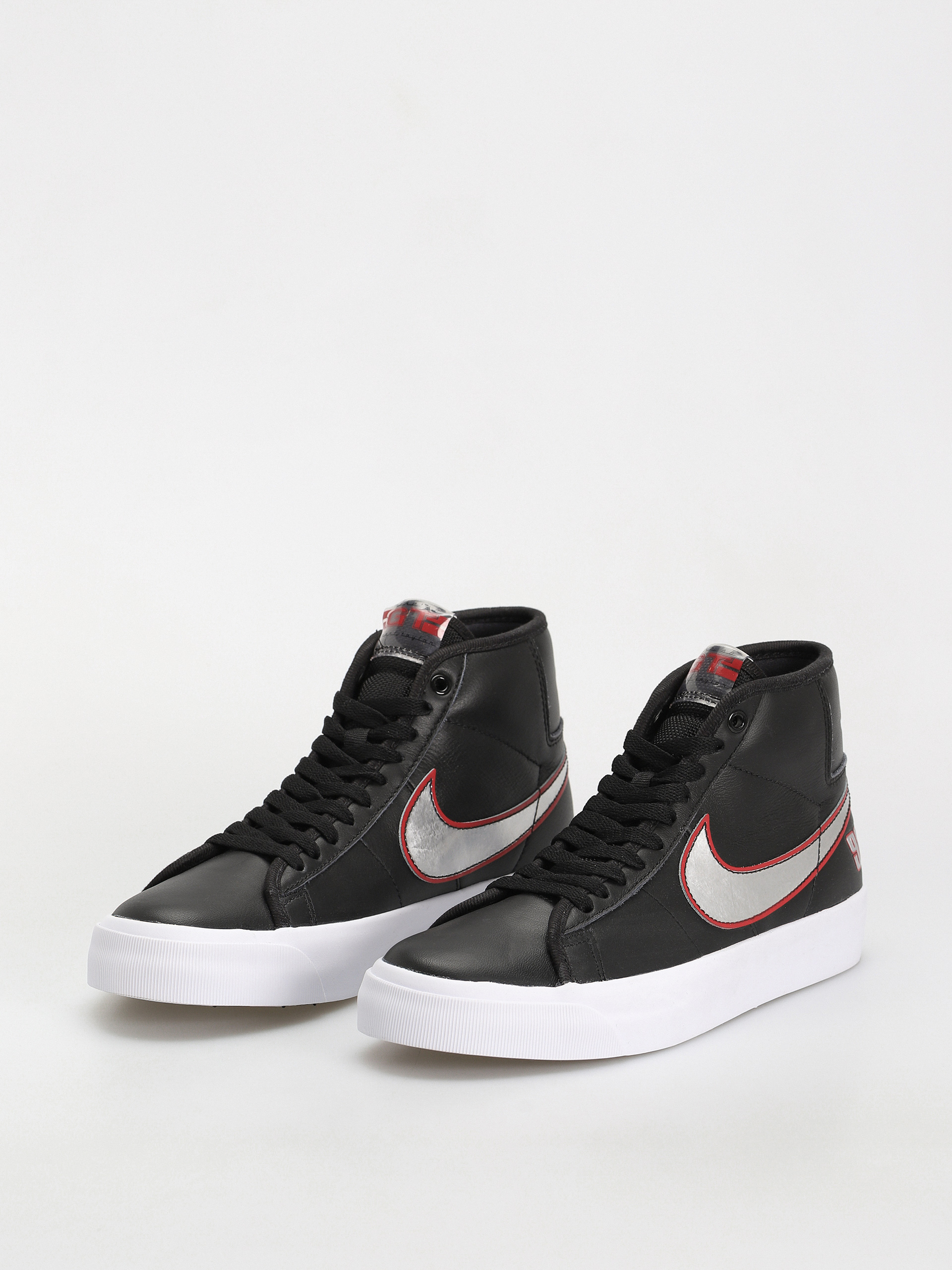 Boty Nike SB Zoom Blazer Mid Pro GT (black/metallic silver university red)