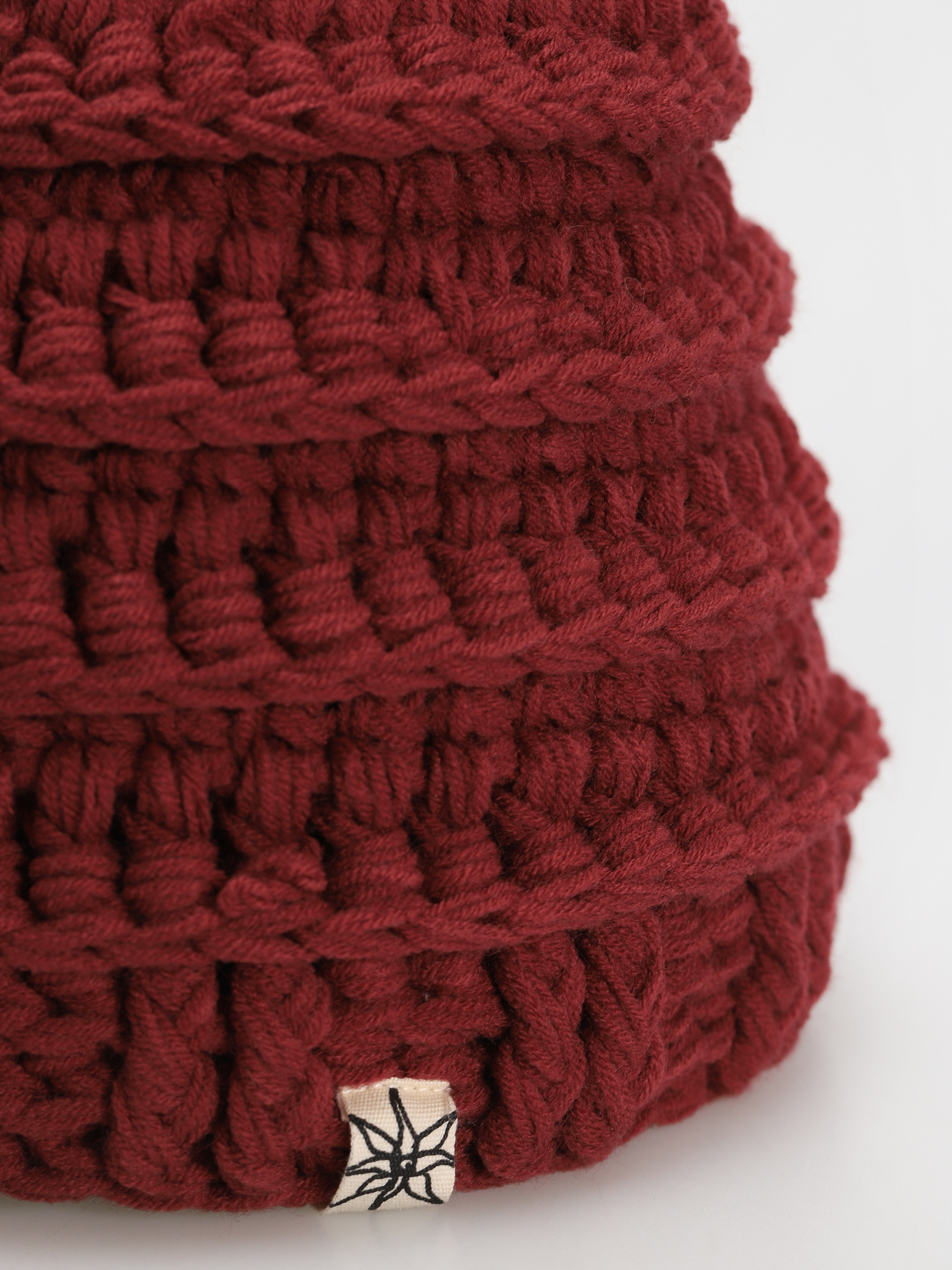Čepice Volcom Rav Crochet Knit (maroon)
