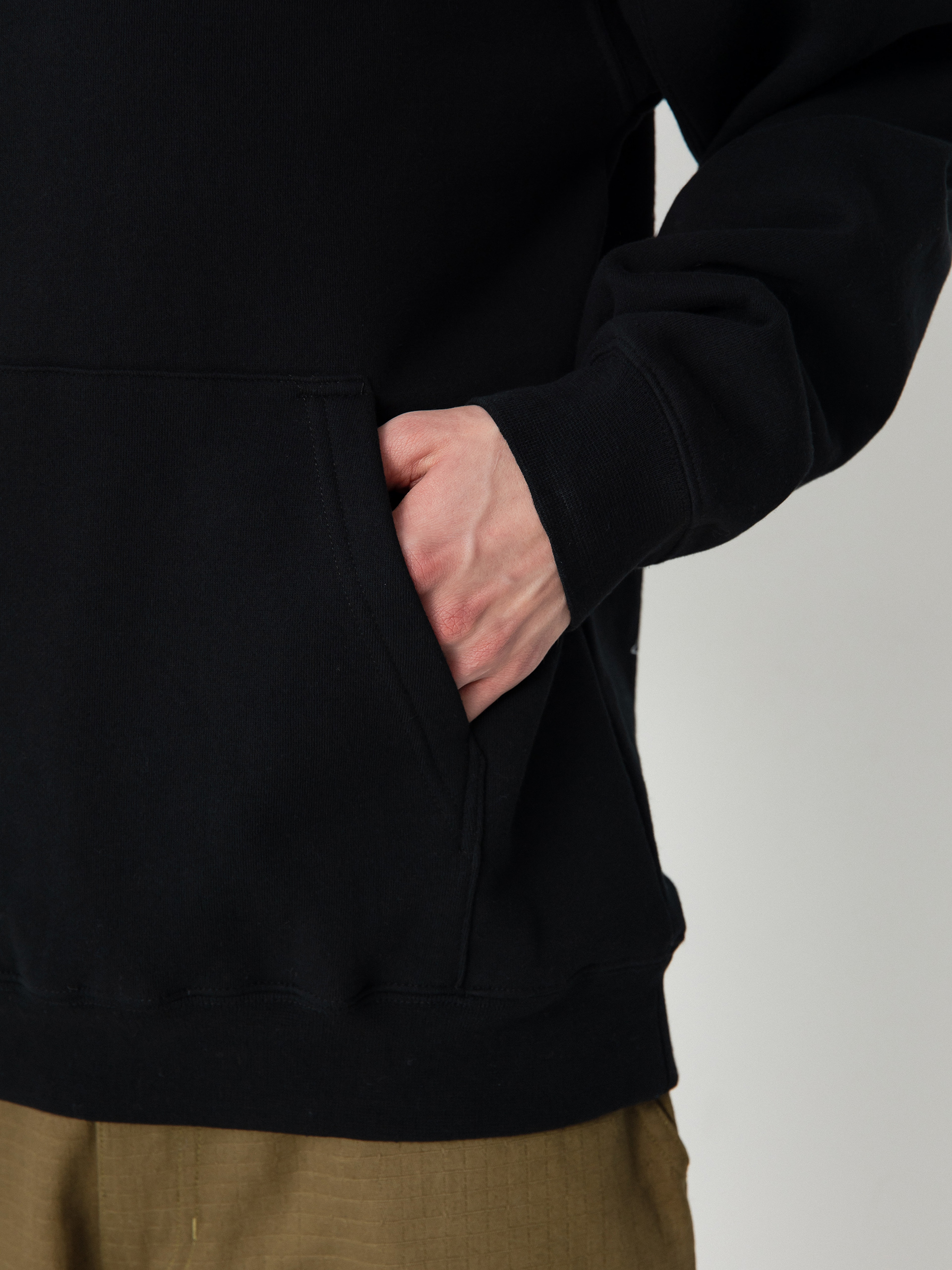 Mikina s kapucí Primitive Time HD (black)