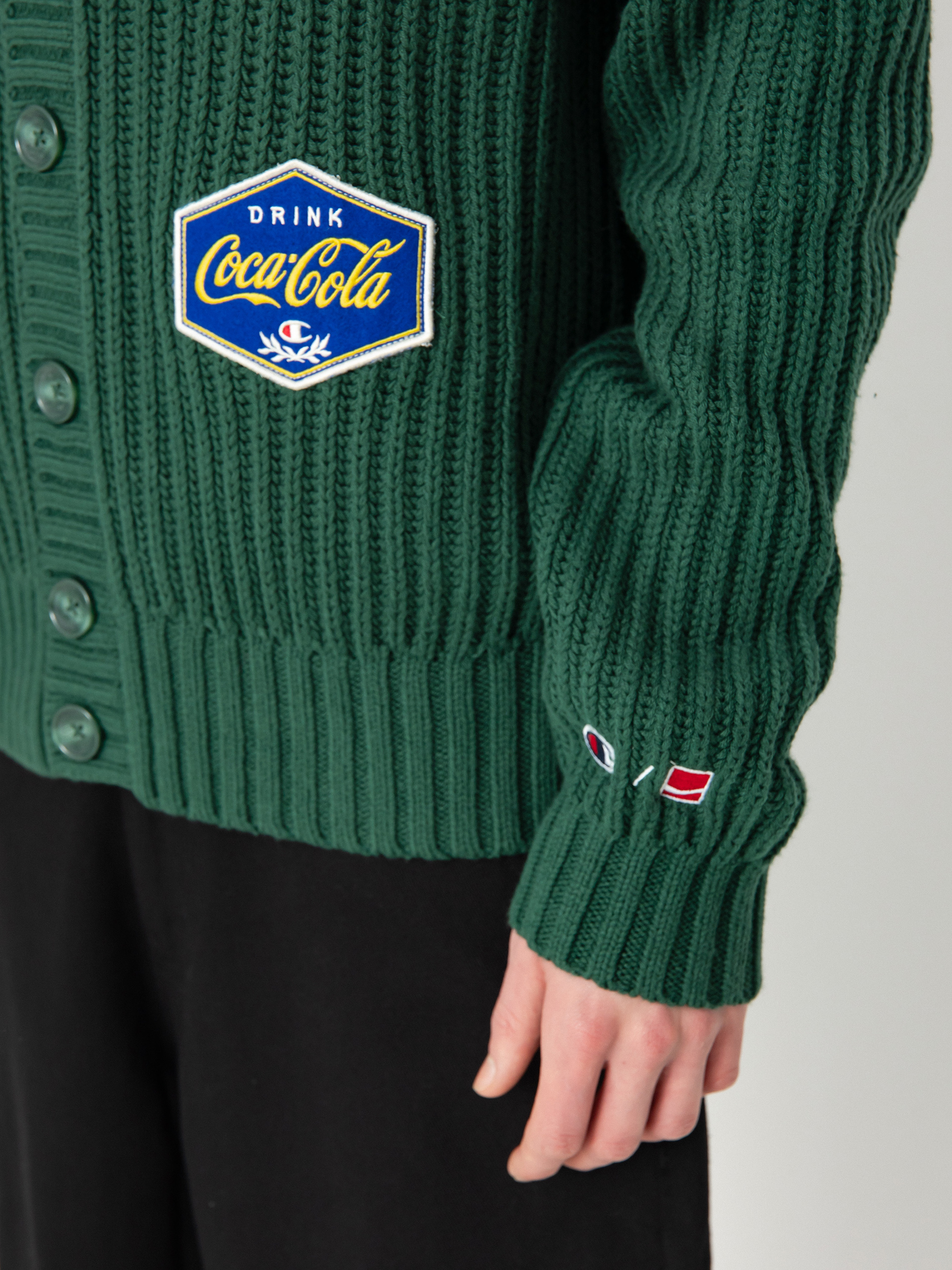 Svetr Champion X Coca Cola Cardigan Top 220192 (hlg/loy)