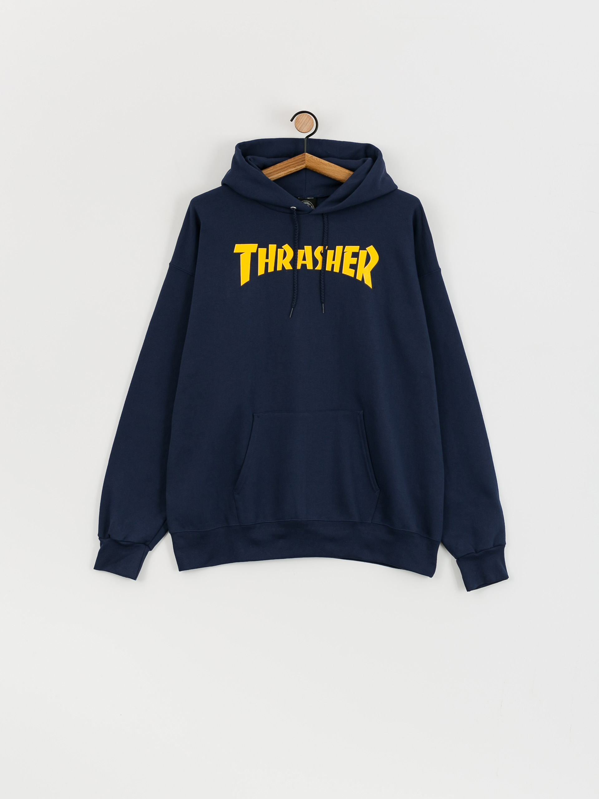 Mikina s kapucí Thrasher Cover Logo HD (navy)