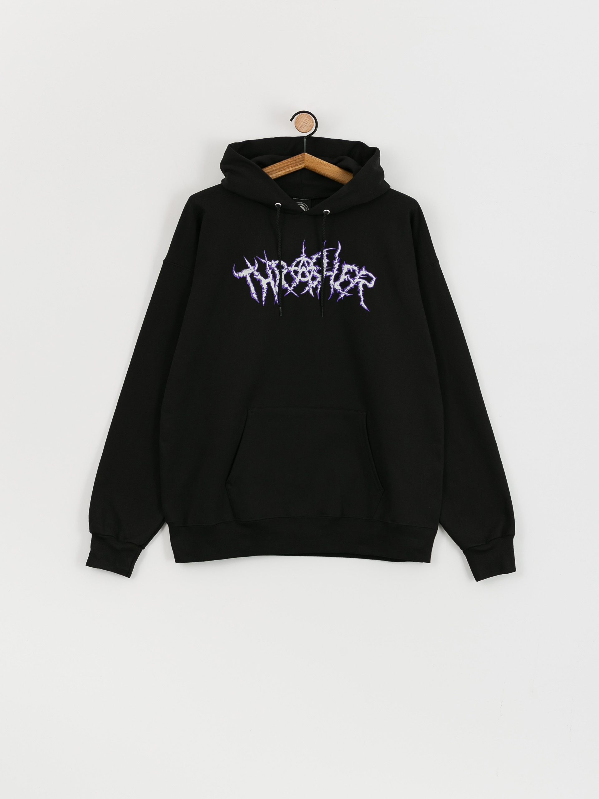 Mikina s kapucí Thrasher Thorns HD (black)
