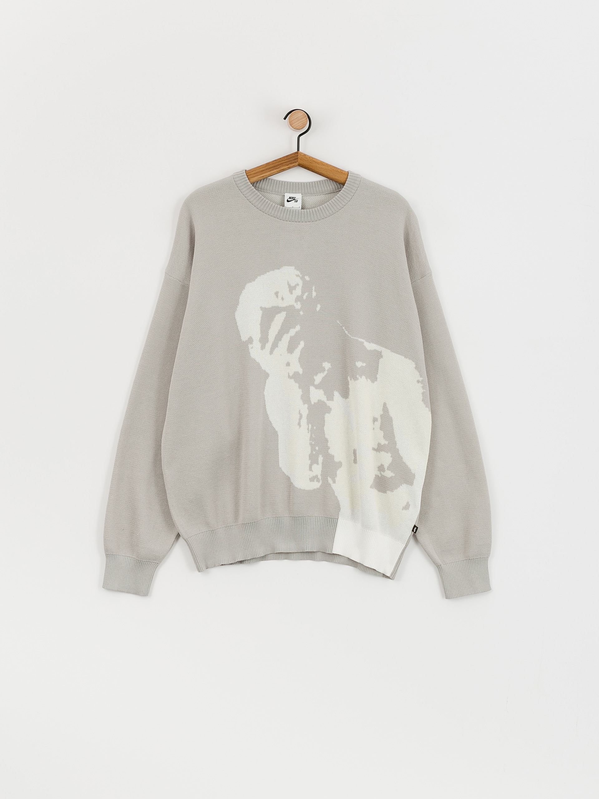 Svetr Nike SB GFX Knitted (lt iron ore)