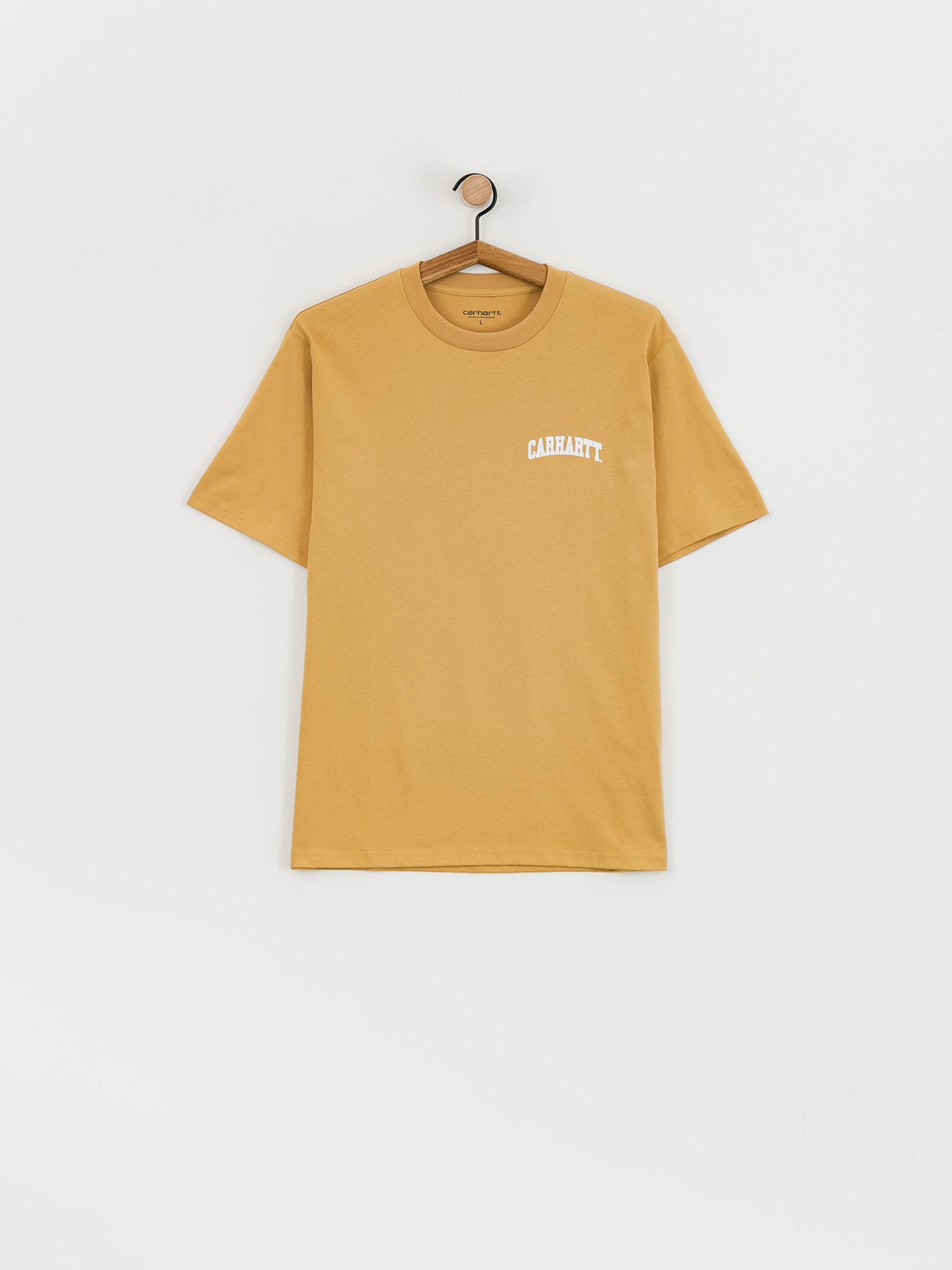 Tričko Carhartt WIP University Script (bourbon/white)